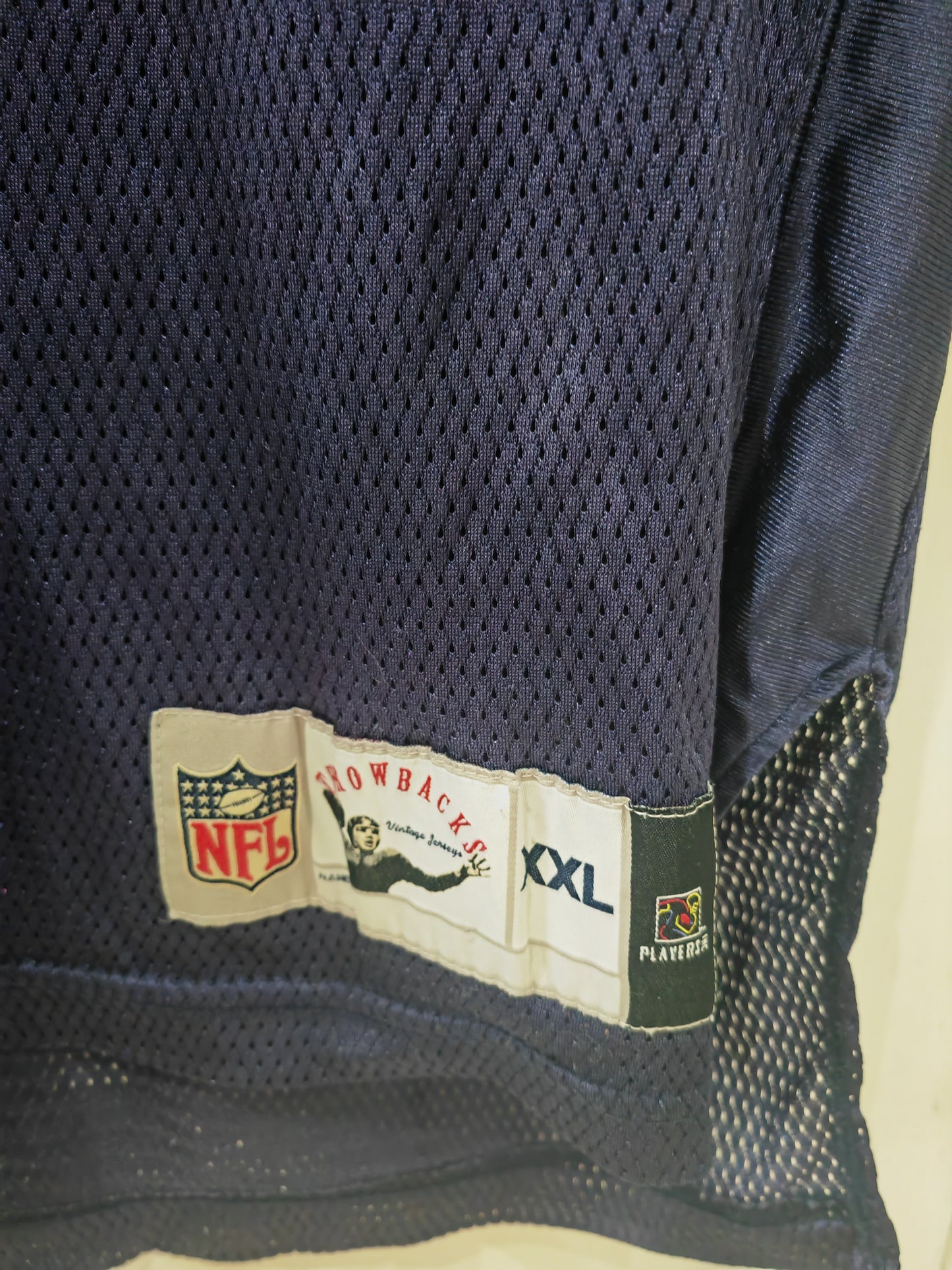Reebok Throwback Dallas Cowboys NFL Jersey, #19 K. Johnson, Navy Blue, Size XXL