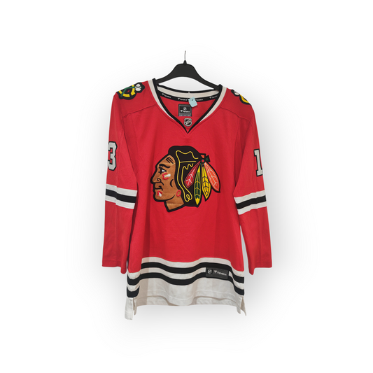 Women's Fanatics Chicago Blackhawks NHL Jersey, #13, Red, Size Small