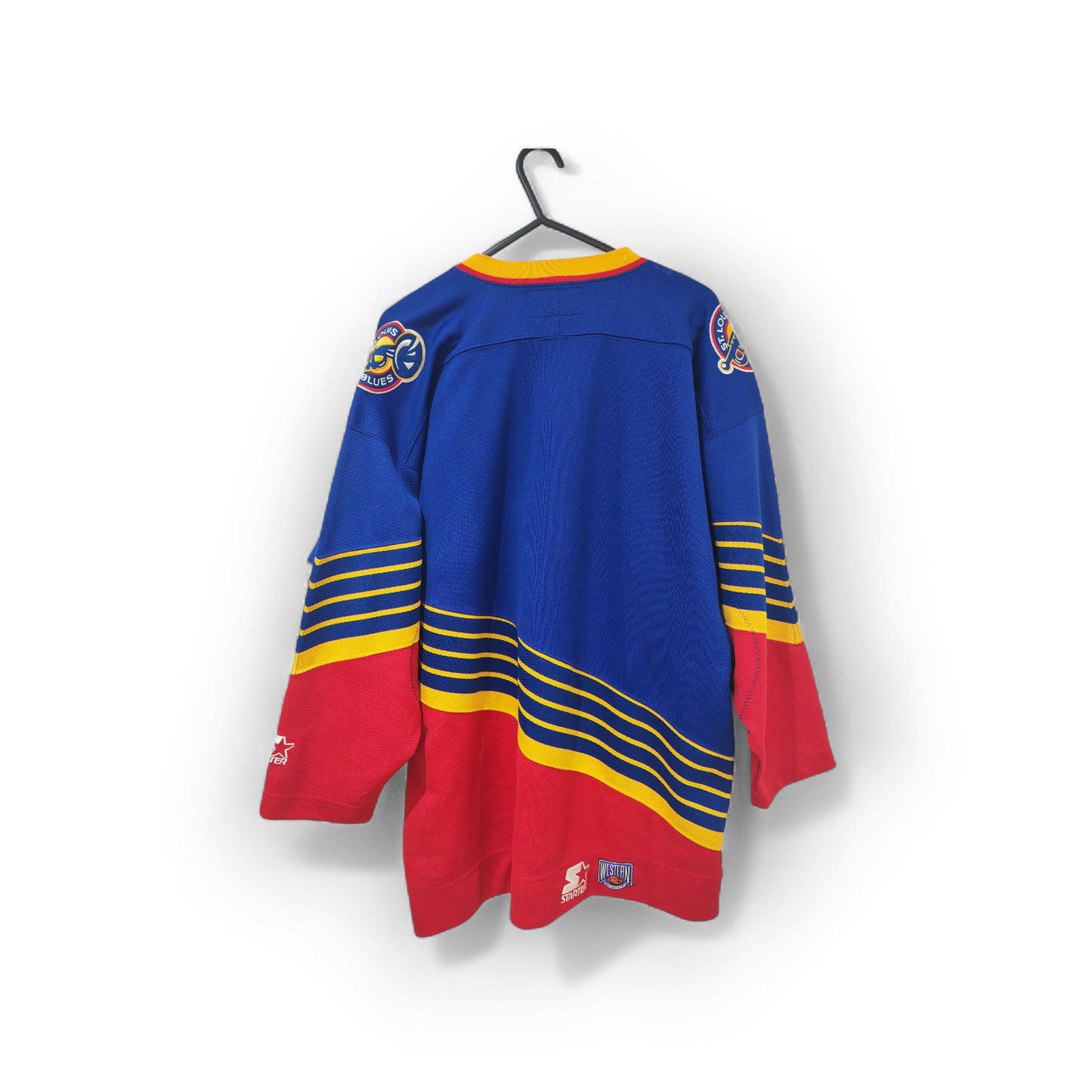 Youth Starter St Louis Blues NHL Hockey Jersey, Blue/Red, Size Youth Large