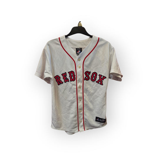 Youth Majestic Boston Red Sox Baseball Jersey, #58 Papelbon, White, Size YL