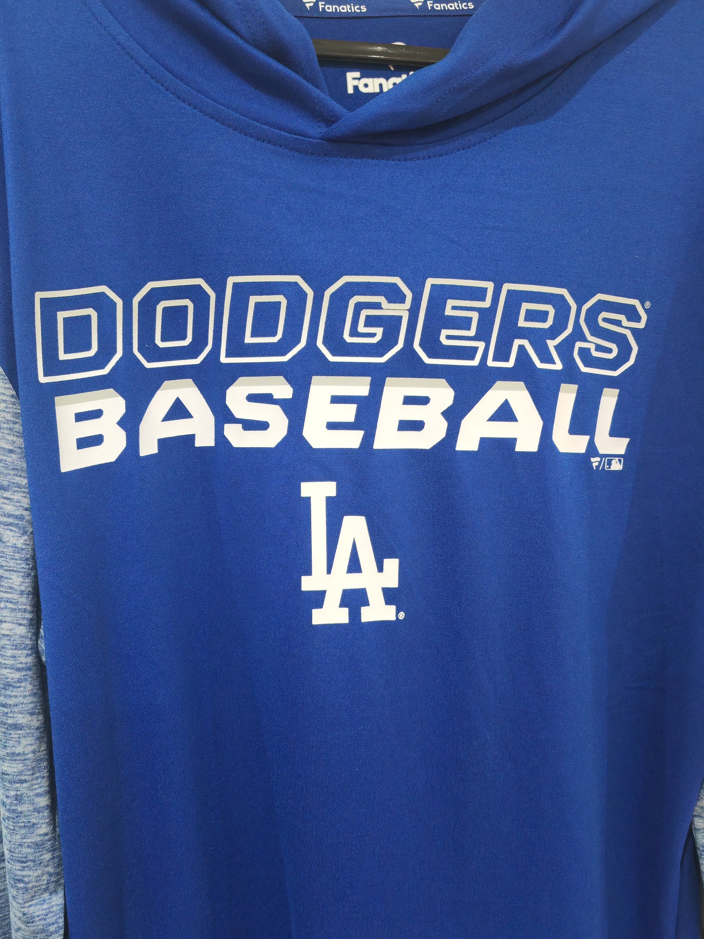 Fanatics Los Angeles Dodgers Lightweight Pullover Hoodie, Blue, Size Medium