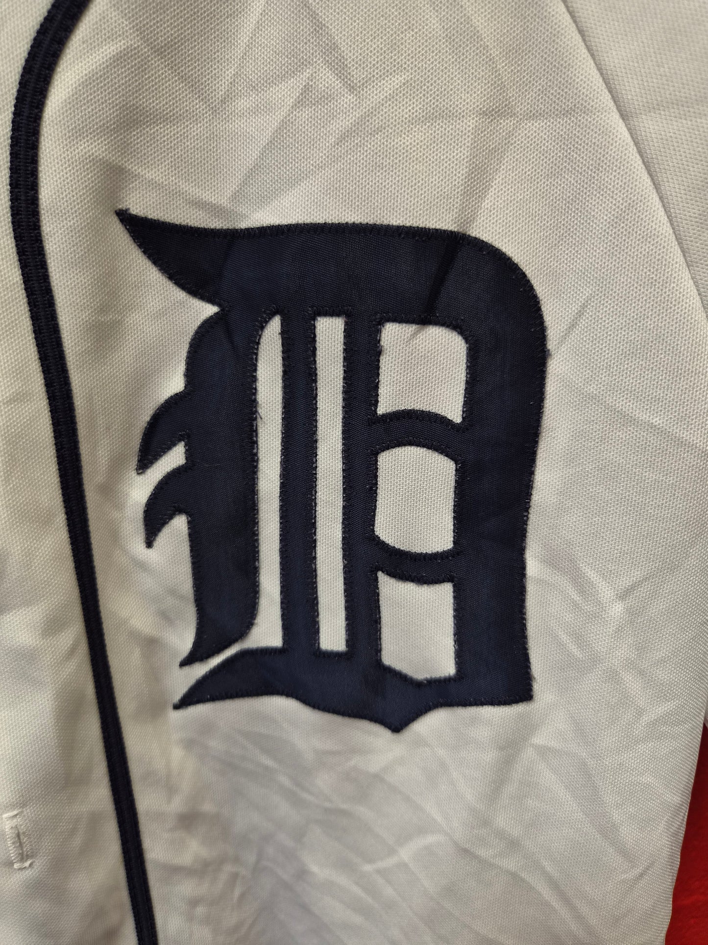 Majestic Detroit Tigers MLB Jersey, White, Size Medium
