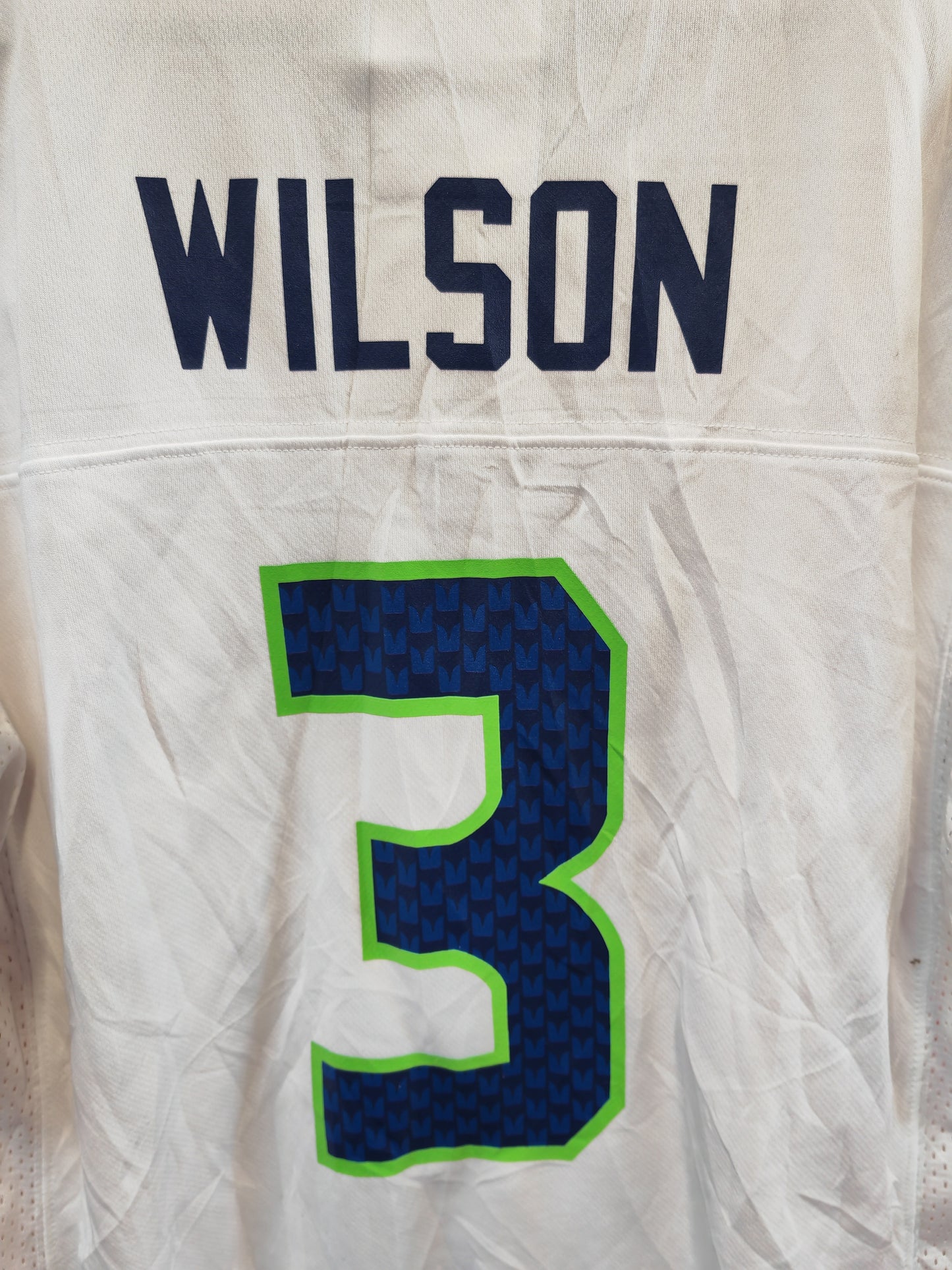 Youth NFL Apparel Seattle Seahawks Jersey, #3 Wilson, White, Size YL