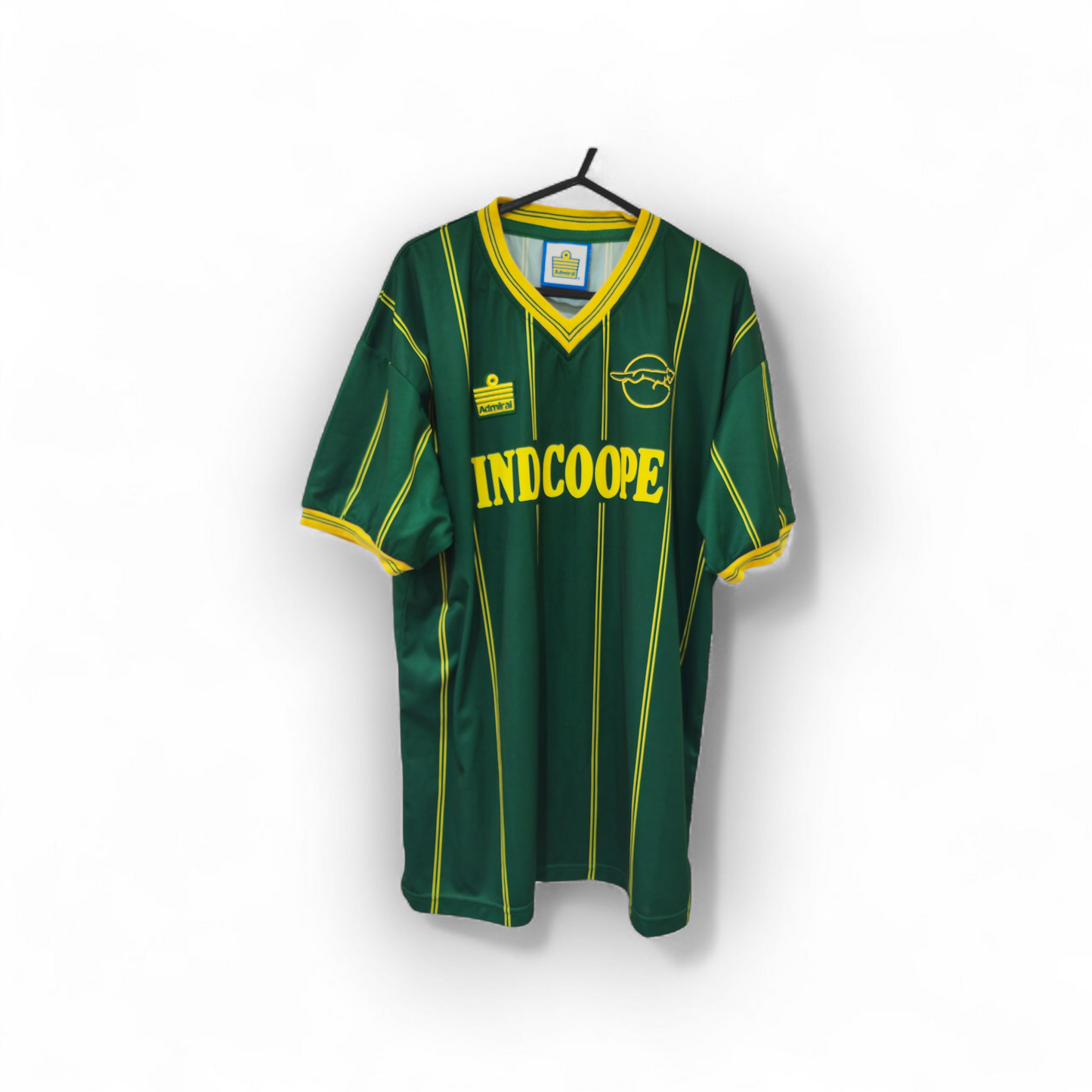 Admiral Leicester City Shirt Sleeve Official Remake Football Shirt, Green, Size Large