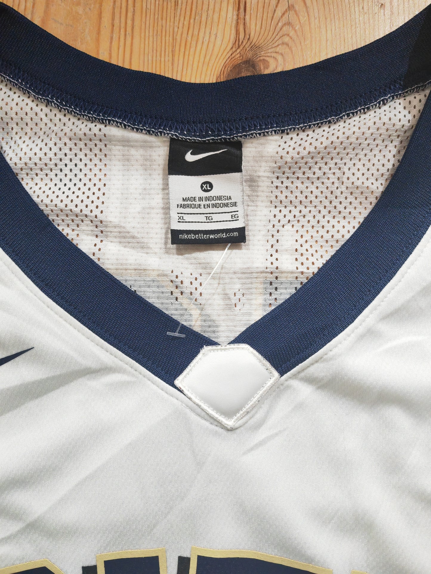 Nike Pittsburgh Panthers NCAA Basketball Jersey, #12, White, Size XL