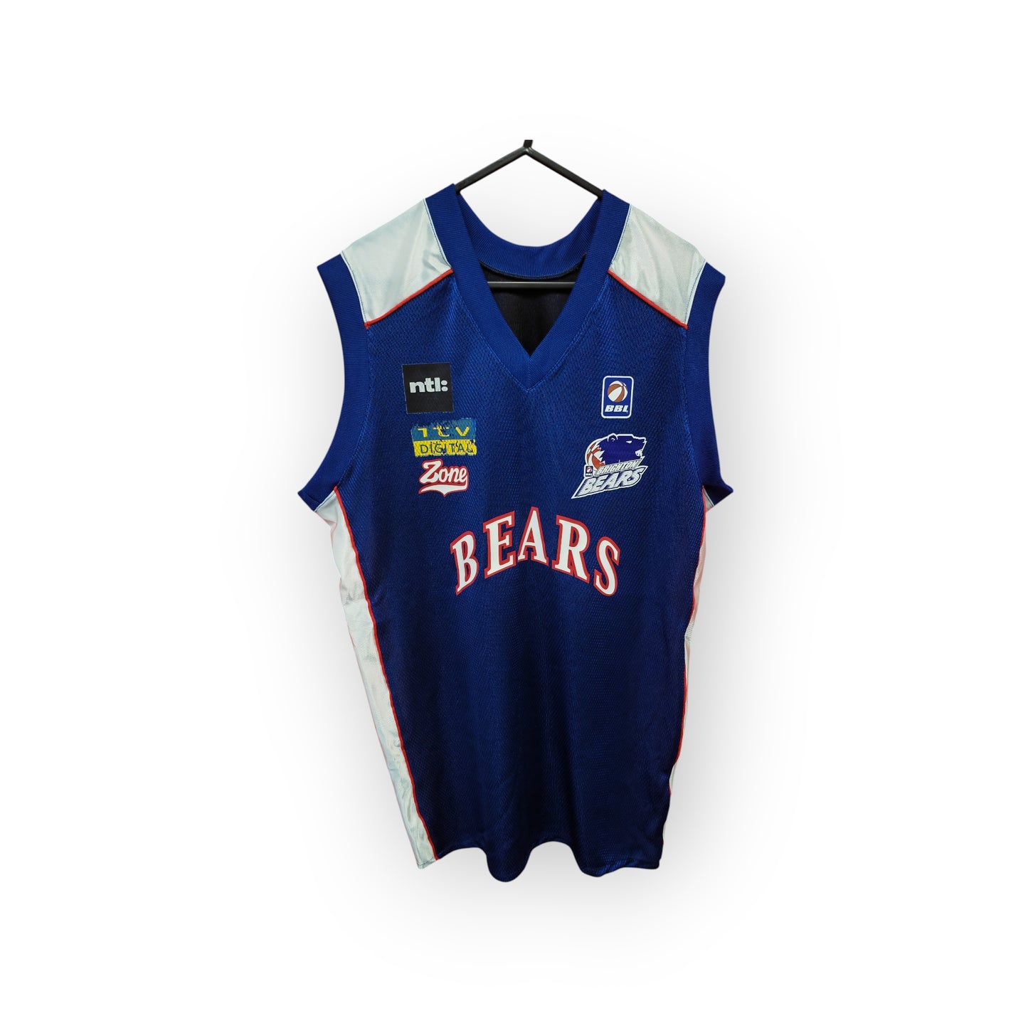 Unbranded Brighton Bears BBL Jersey, Blue, Size Medium