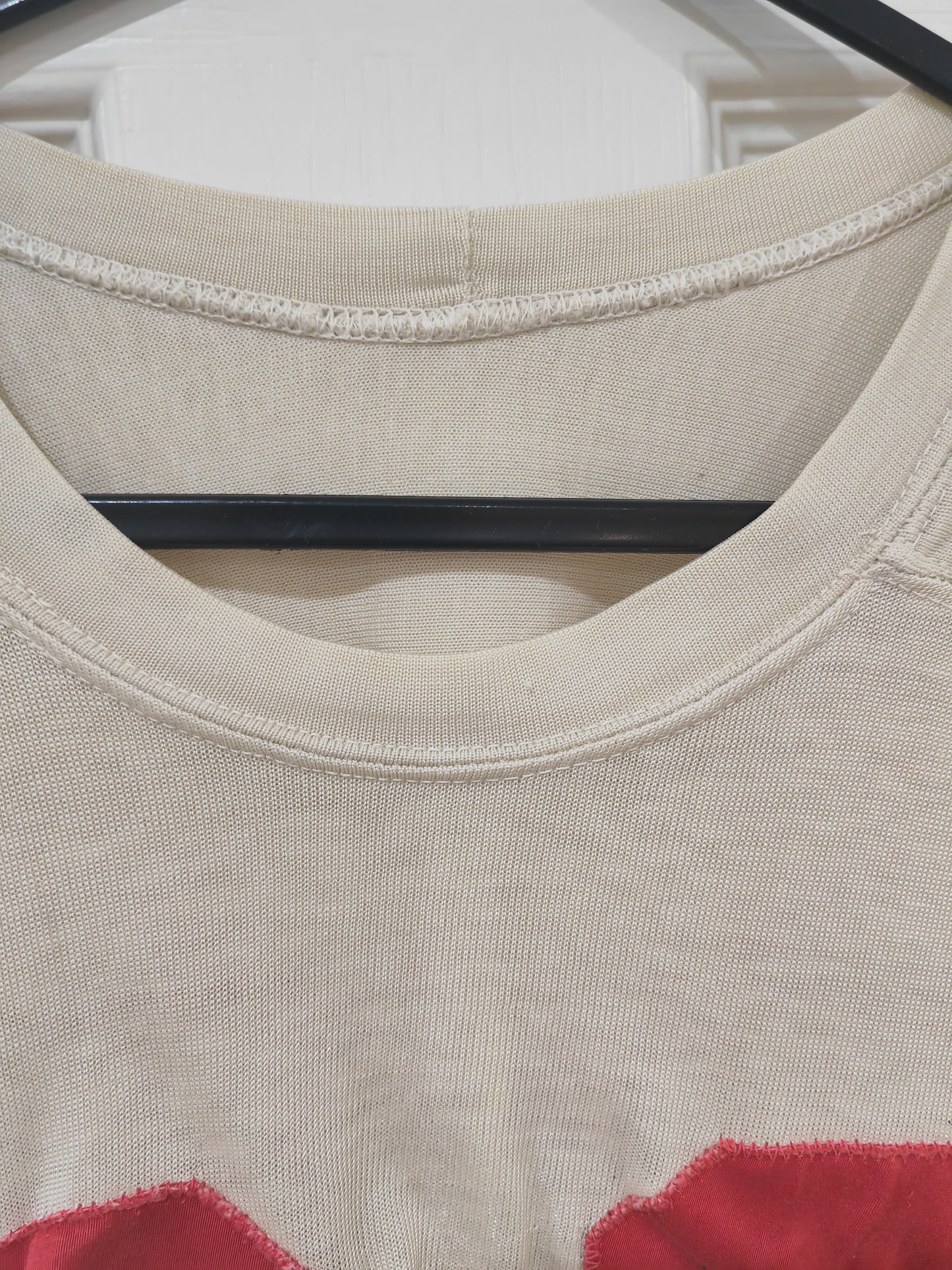 Tom Harmer Athletic Equipment 60s American Football Jersey #80, Off White, Size Large