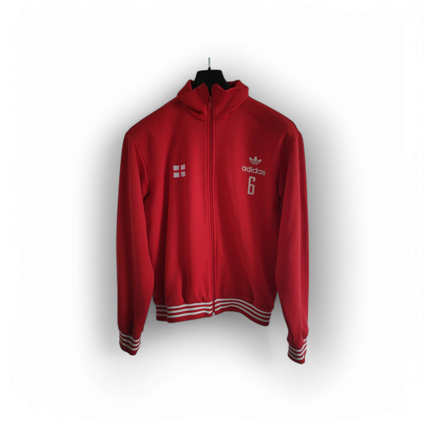 Adidas Originals England Full Zip Track Jacket, Red, Size Large