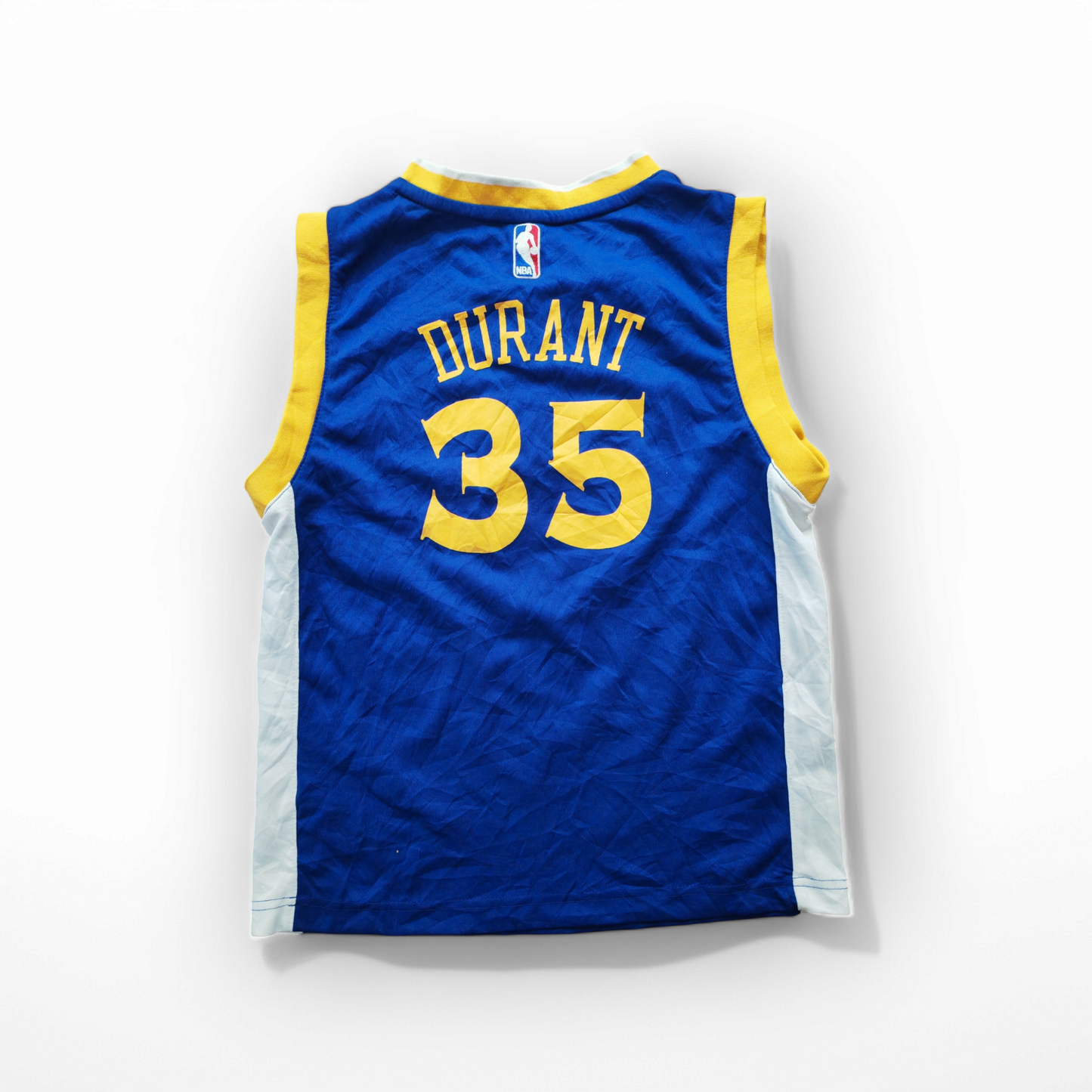 Youth Adidas Golden State Warriors NBA Jersey, #35 Durant, Blue, Size YM