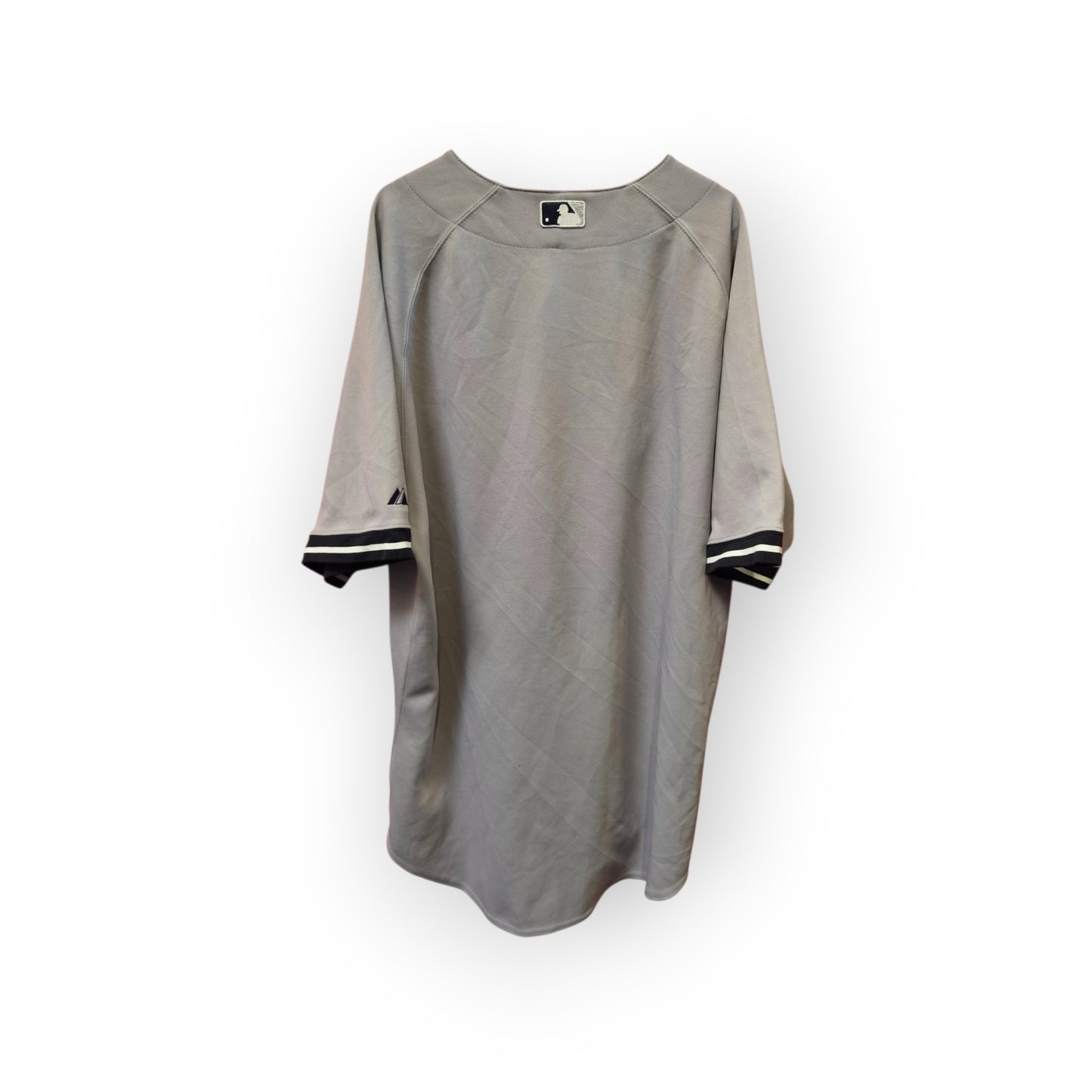 Majestic New York Yankees MLB Jersey, Grey, Size 48 L/XL