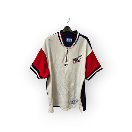 Starter Houston Rockets NBA Short Sleeve 1/4 Zip Sideline Jersey, Size XXL