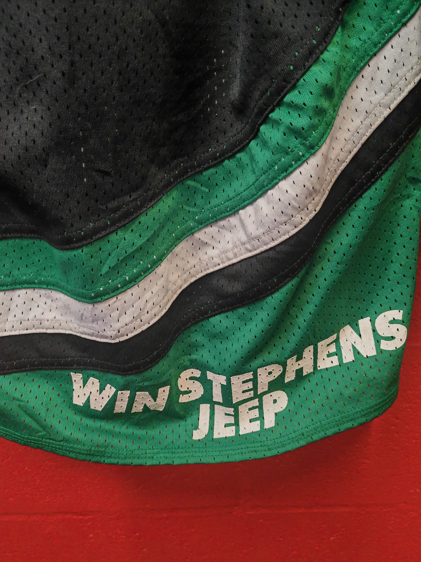 Baka Edina Hockey Jersey, #6 Teasdale, Black/Green, Size Small