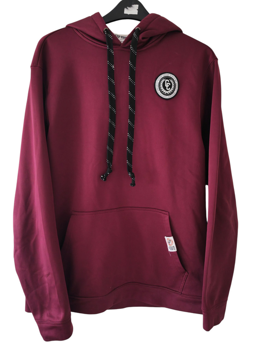 Cross Check Clothing Pullover Hoodie, Purple, Size Medium