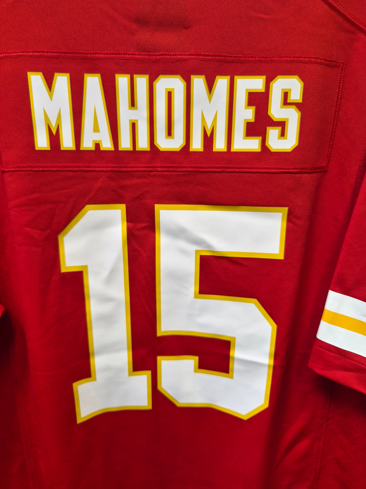 Nike Kansas City Chiefs NFL Jersey, #15 Mahomes, Red, Size Large