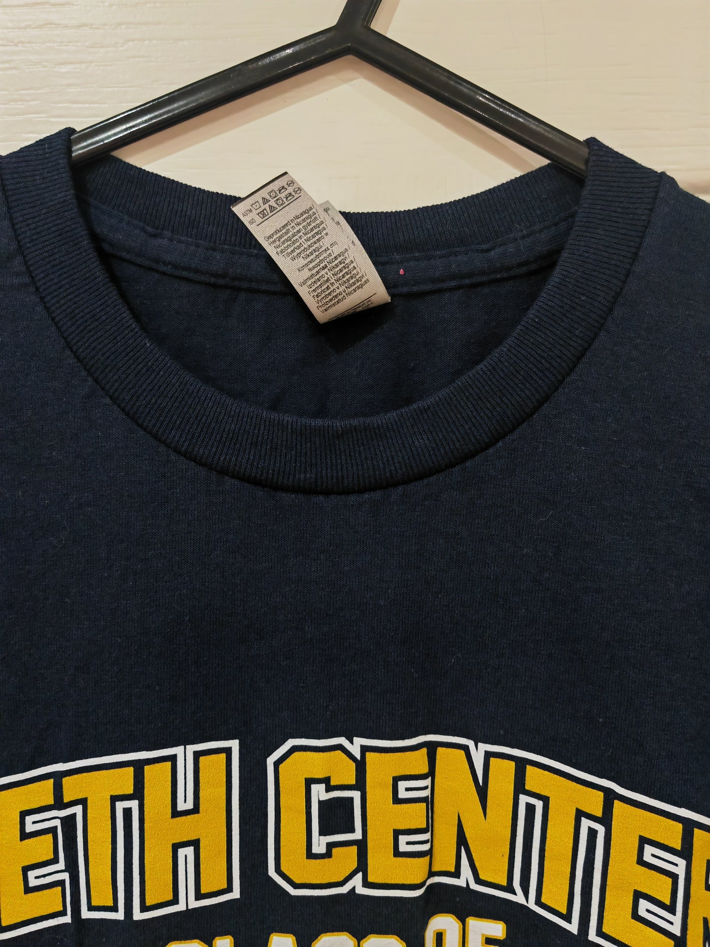 Gildan Beth Center Bulldogs Short Sleeve T Shirt, Navy Blue, Size Medium
