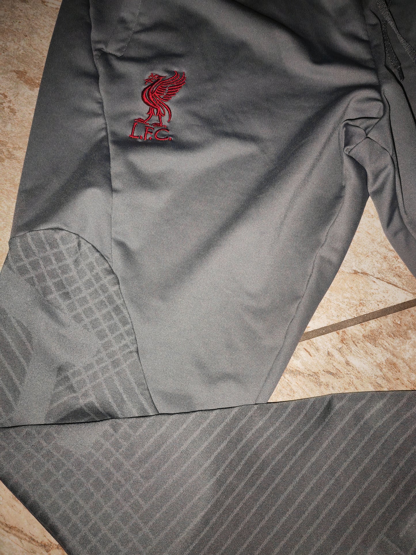 Nike Liverpool FC Slim Fit Track Bottoms, Grey, Size Large