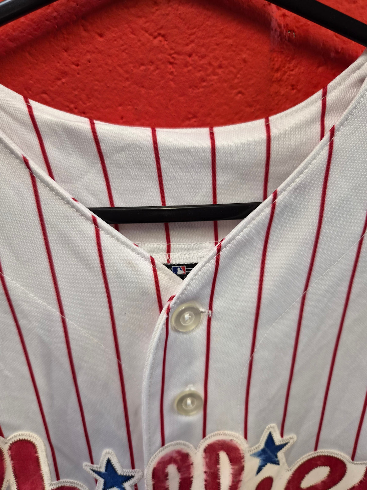 Majestic Philadelphia Phillies MLB Baseball Jersey, #26 Utley, World Series, XL