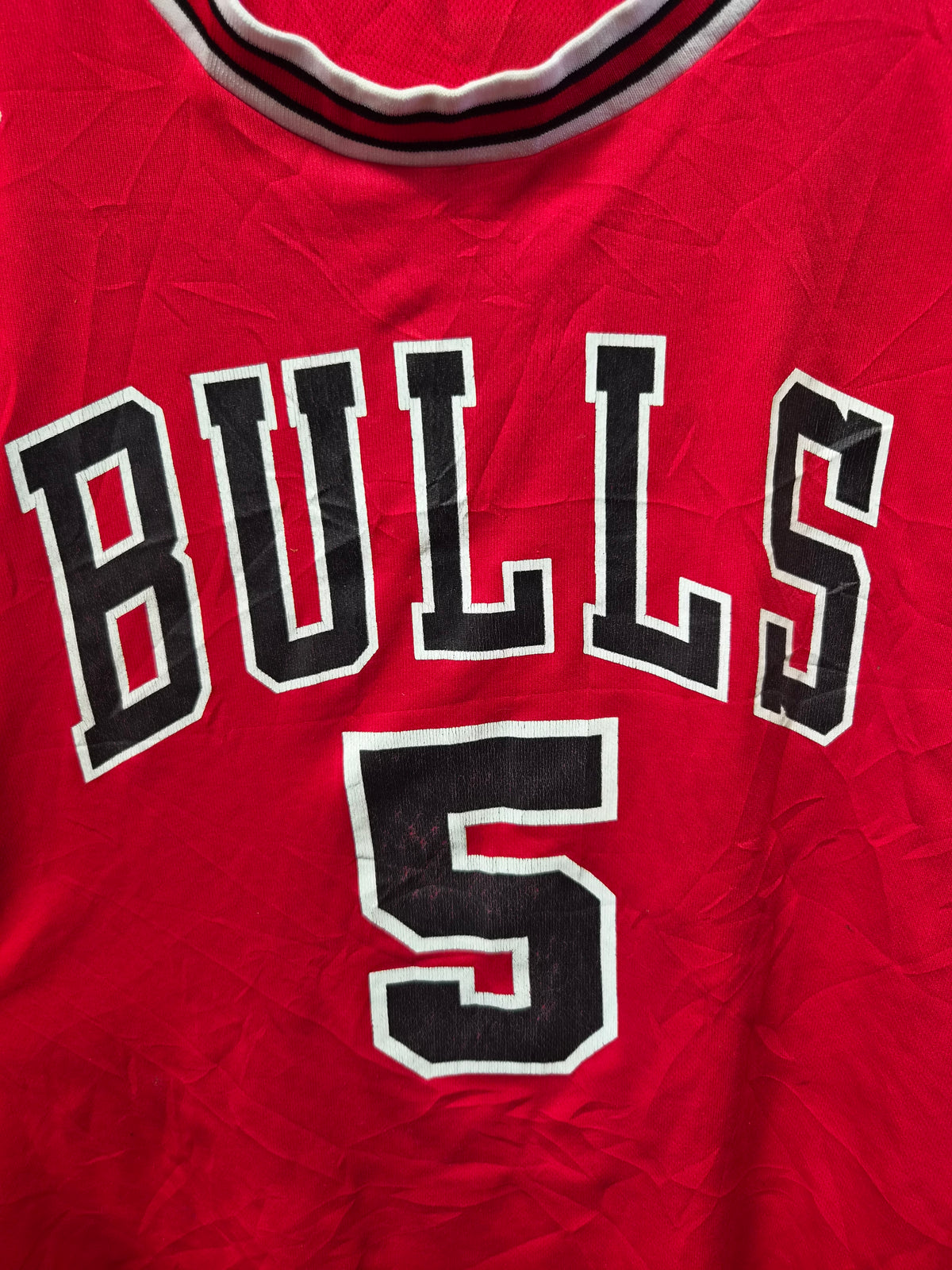 Adidas Chicago Bulls NBA Jersey. #5 Boozer, Red, Size Large