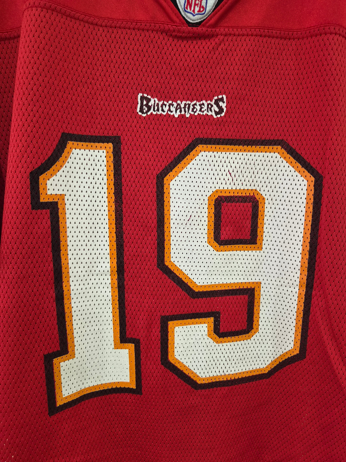 Reebok Tampa Bay Buccaneers NFL Jersey, #19 K.Johnson, Red, Size Large