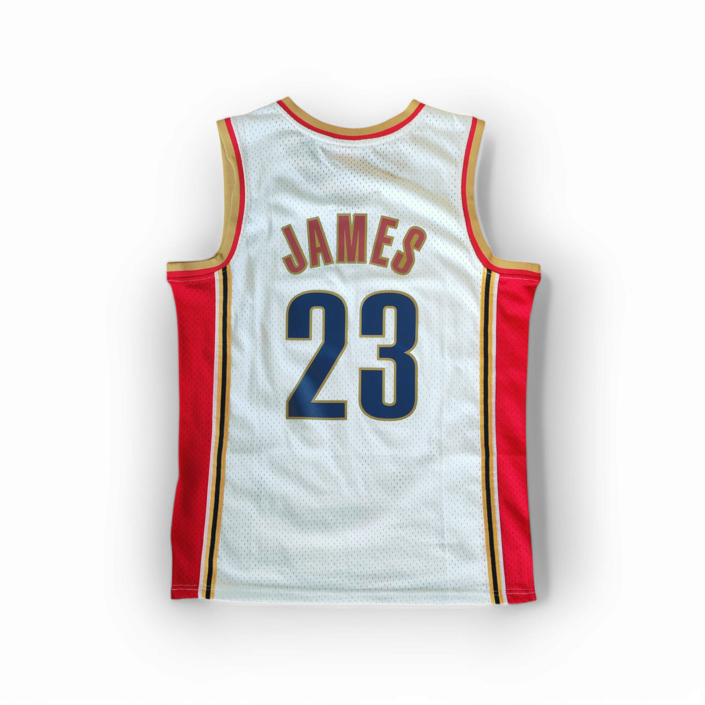 Mitchell & Ness Cleveland Cavaliers 2003-04 Jersey, #23 James, White, Size Medium