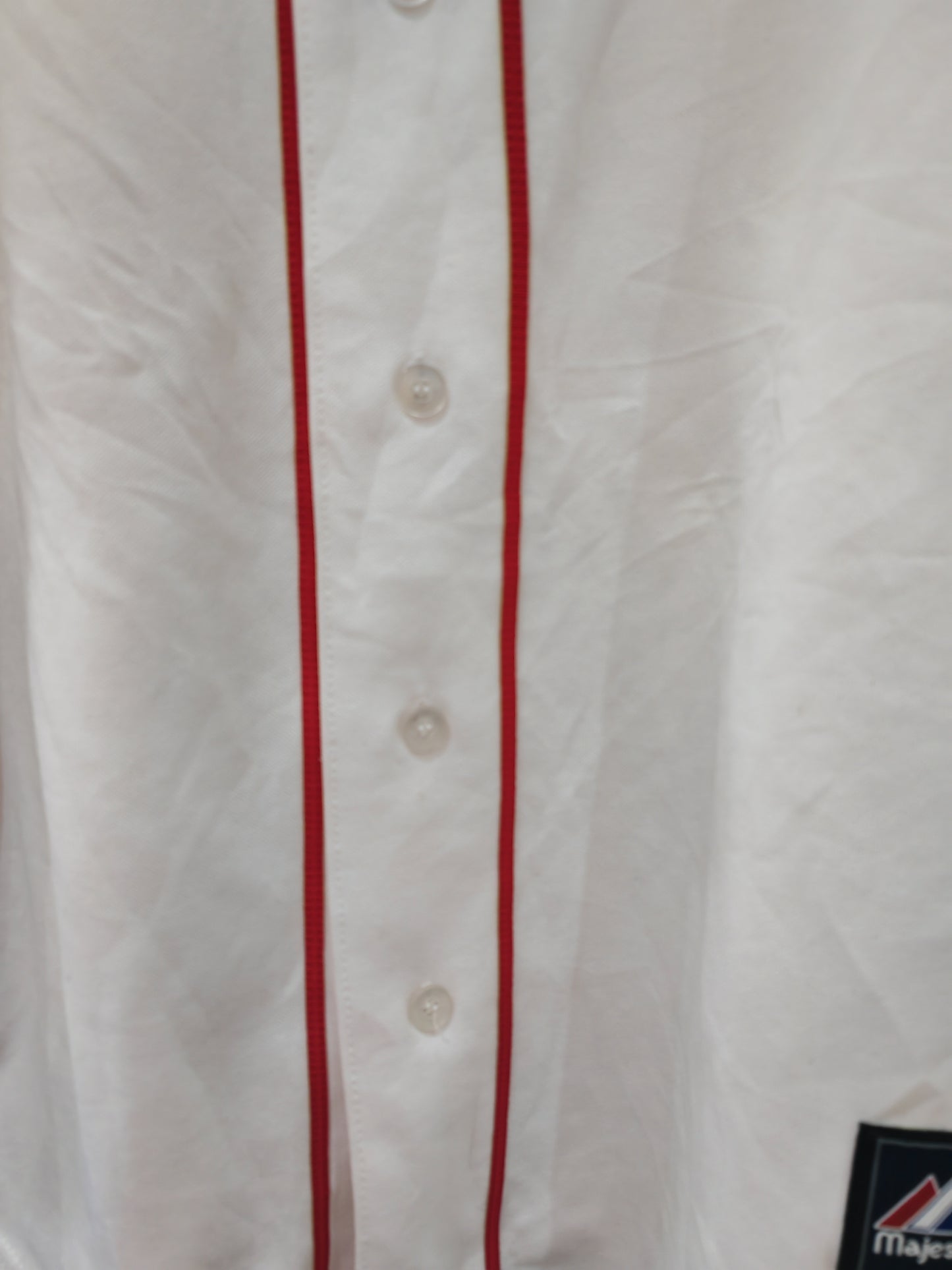 Majestic Boston Red Sox MLB Jersey, White, Size XL
