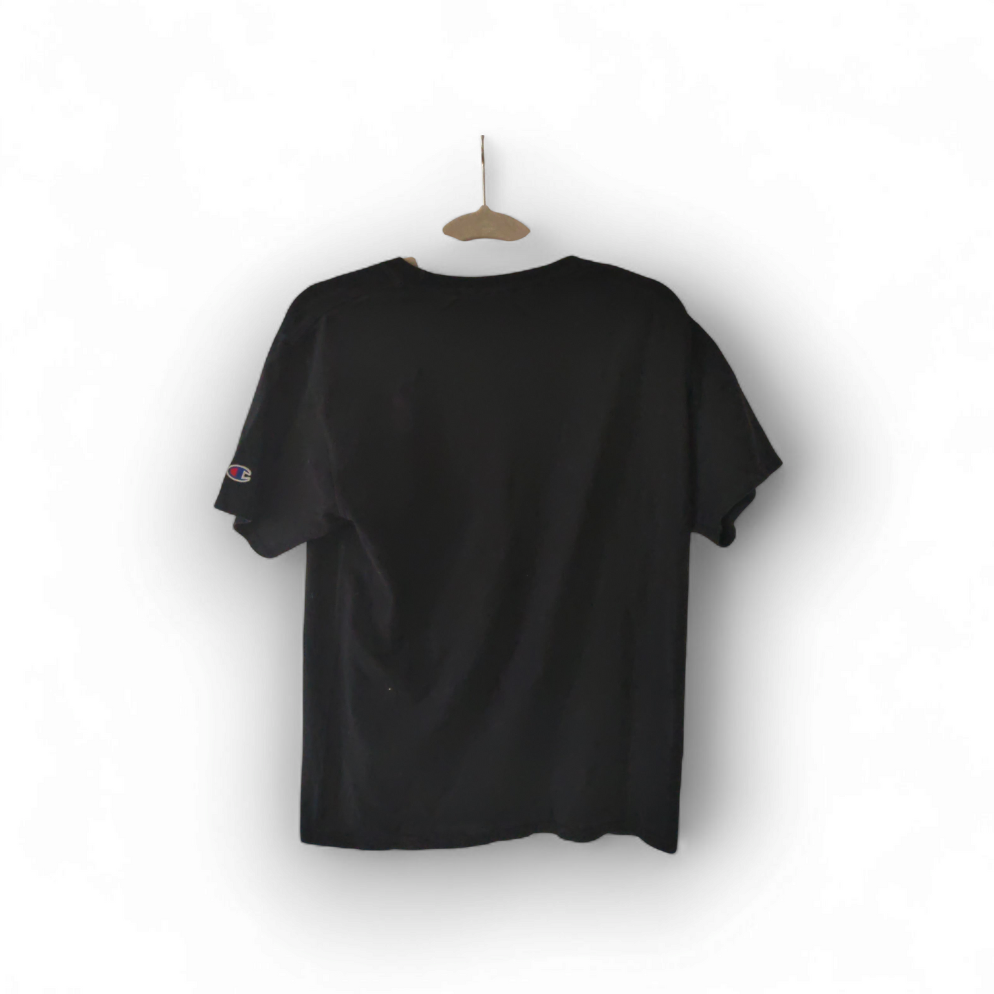 Champion Small Logo Short Sleeve T Shirt, Black, Size Medium