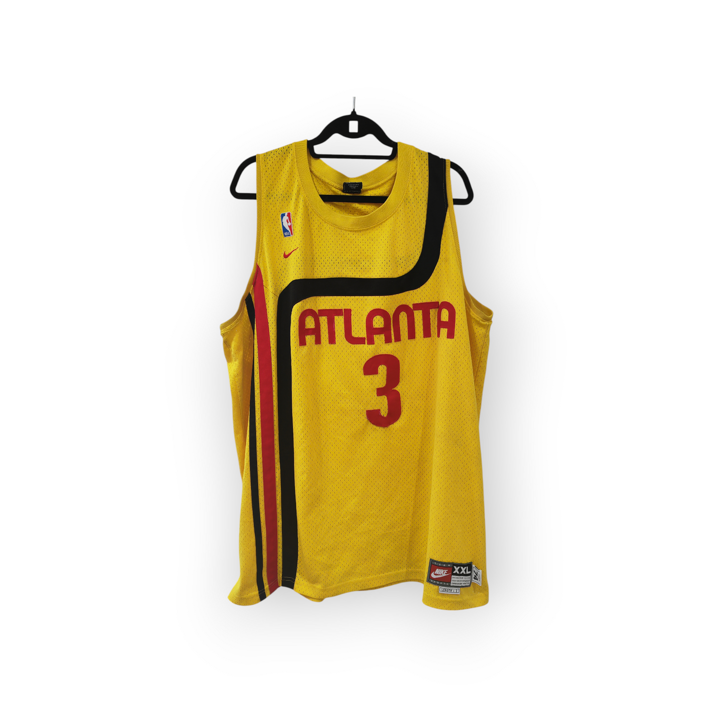 Nike Atlanta Hawks NBA Jersey, #3 Shareef, Yellow, Size XXL