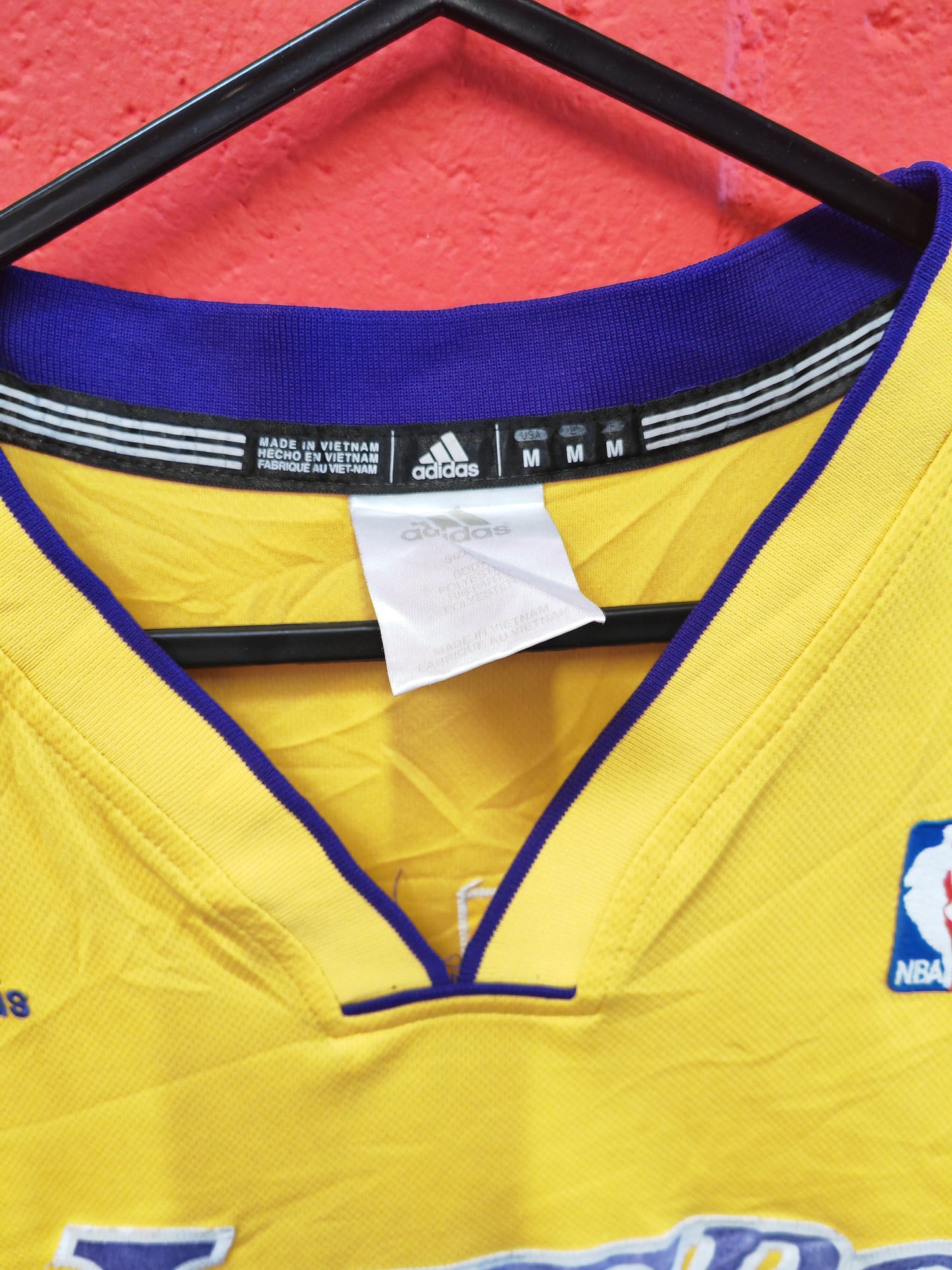 Adidas Los Angeles Lakers NBA Jersey, #12 Howard, Yellow, Size Medium+2 Length