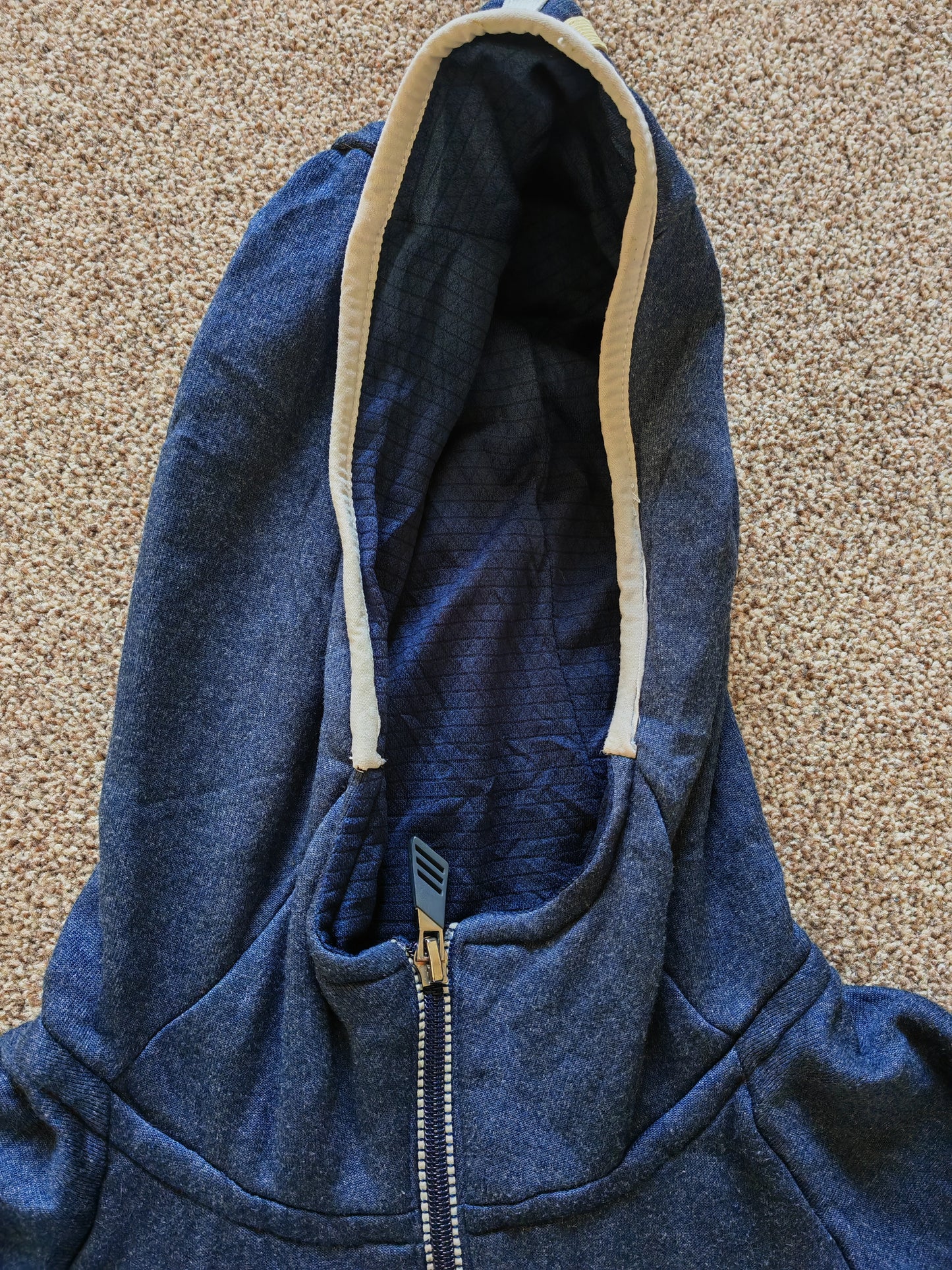 Adidas Clima Warm Notre Dame Irish NCAA 1/4 Zip Hoodie, Navy, Size Medium
