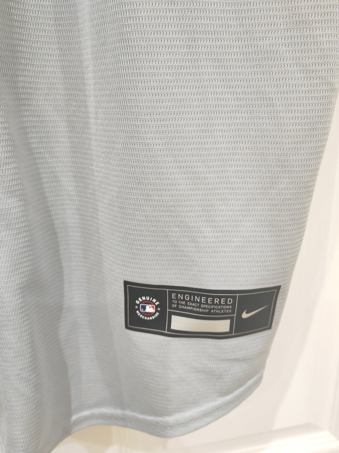 Nike Los Angeles Dodgers MLB Baseball Jersey, Grey, Size Medium