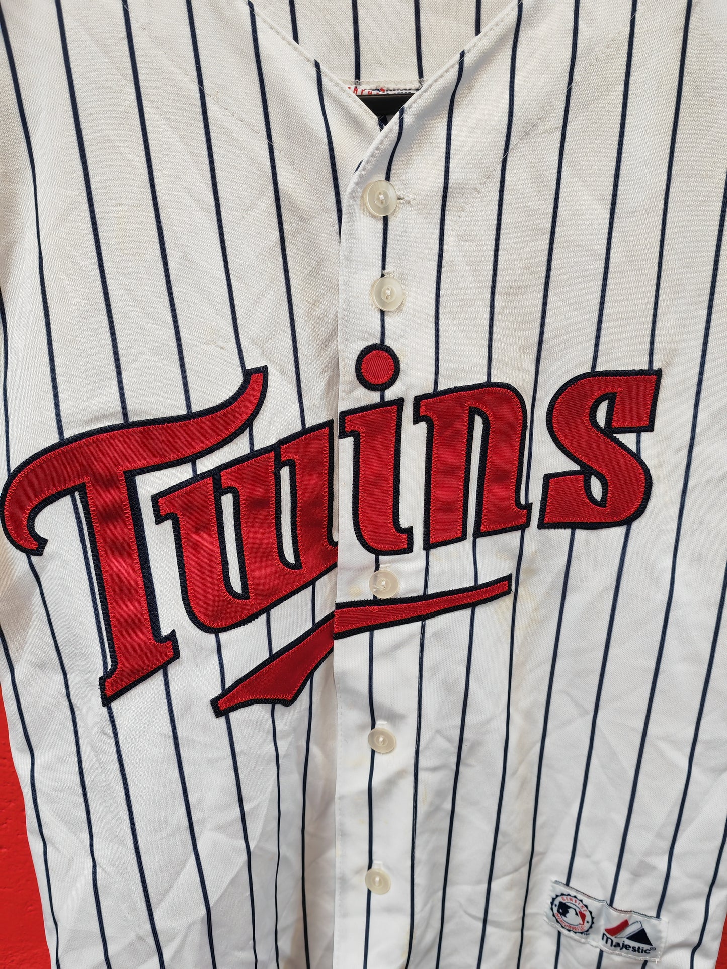Youth Majestic Minnesota Twins MLB Jersey, White, Size YM