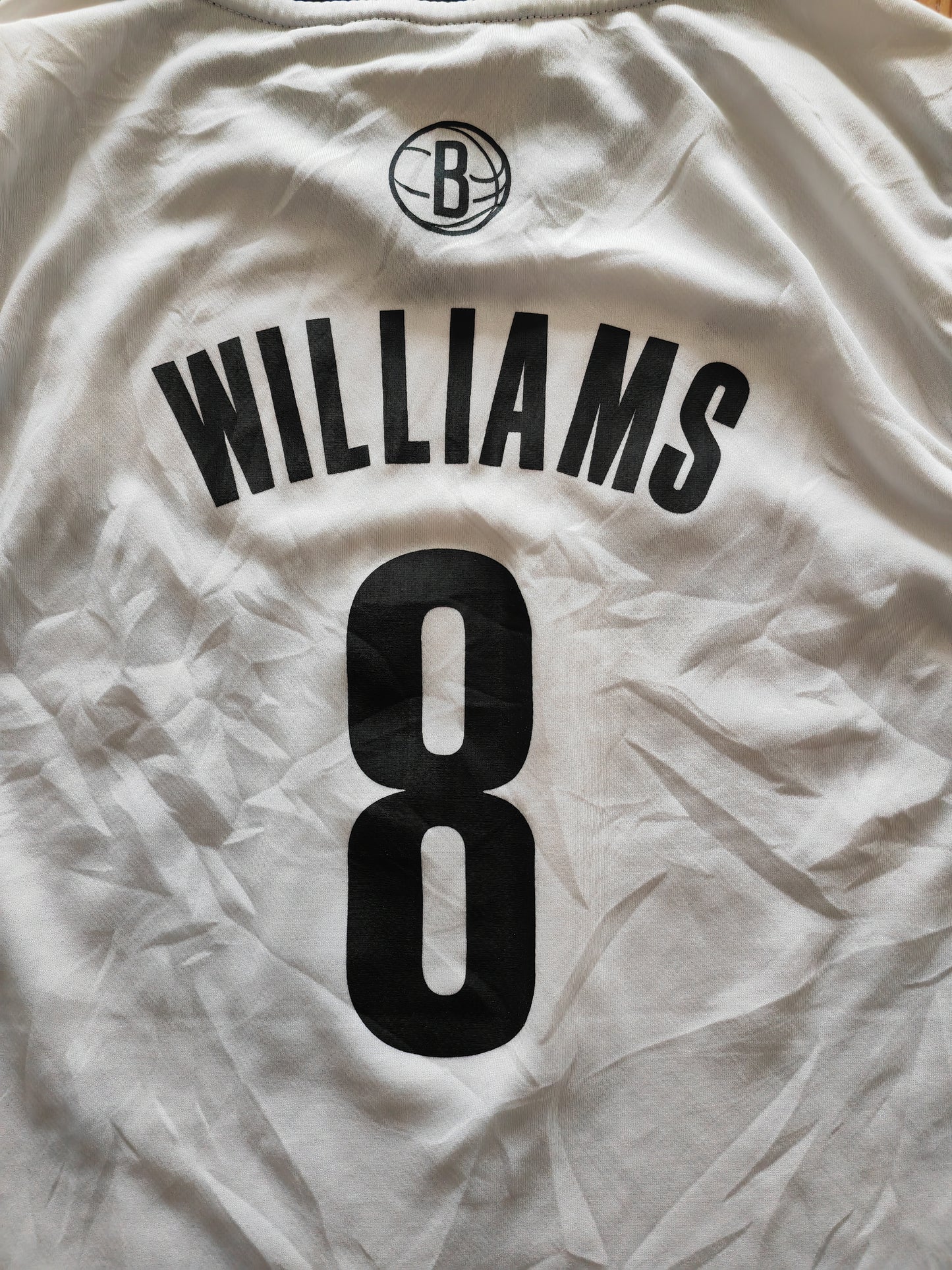 Youth Adidas Brooklyn Nets NBA Jersey, #8 Williams, White, Size YL