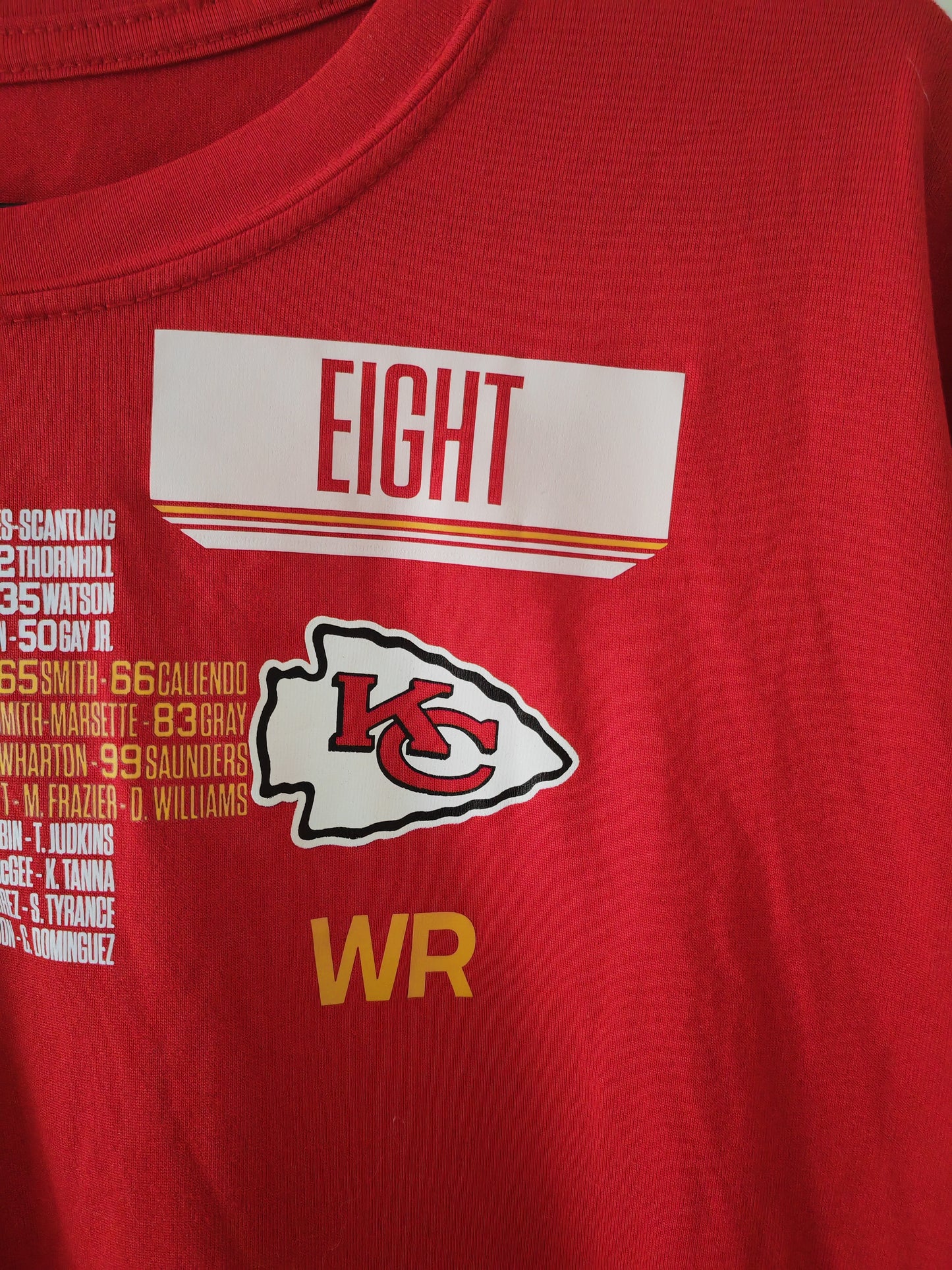 Nike Kansas City Chiefs NFL Player Issue/Worn Long Sleeve T Shirt, #8 Dunlap, XL