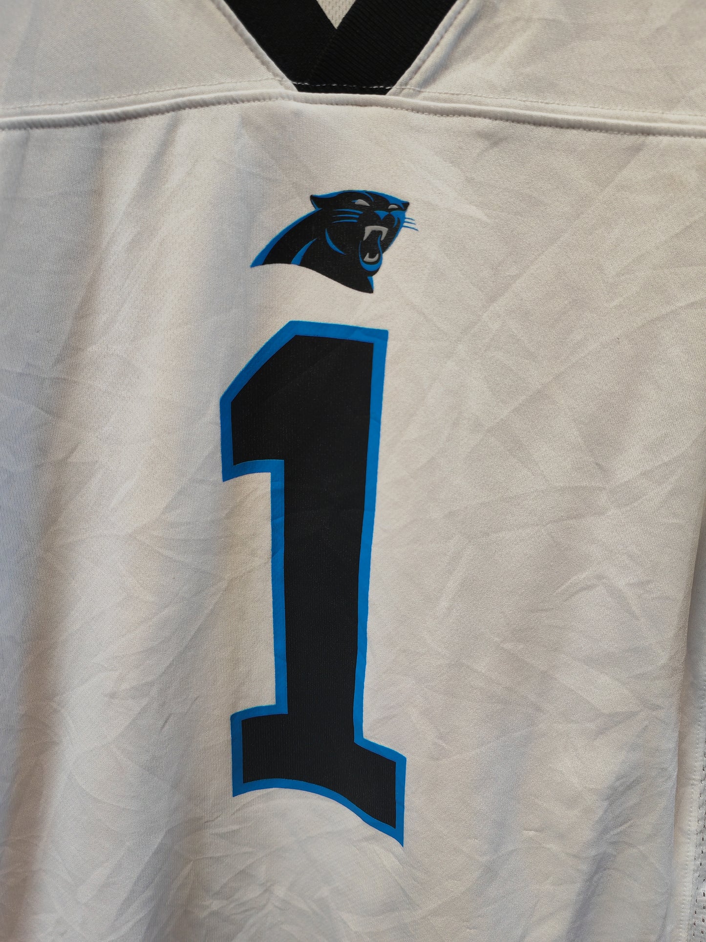 Youth NFL Carolina Panthers Jersey, #1 Newton, White, Size YL