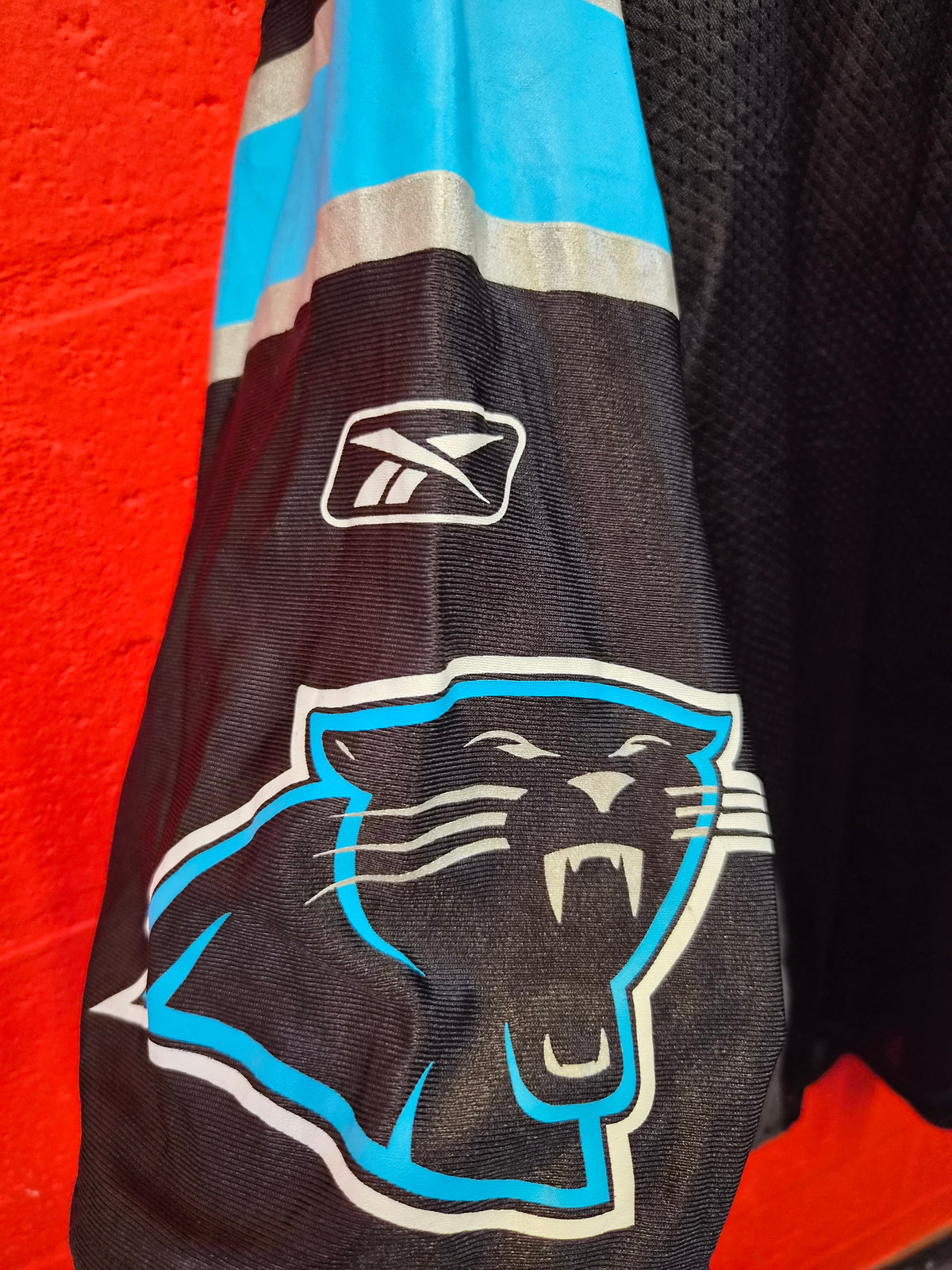 Reebok Carolina Panthers NFL Jersey, #55 Morgan, Black, Size XXL