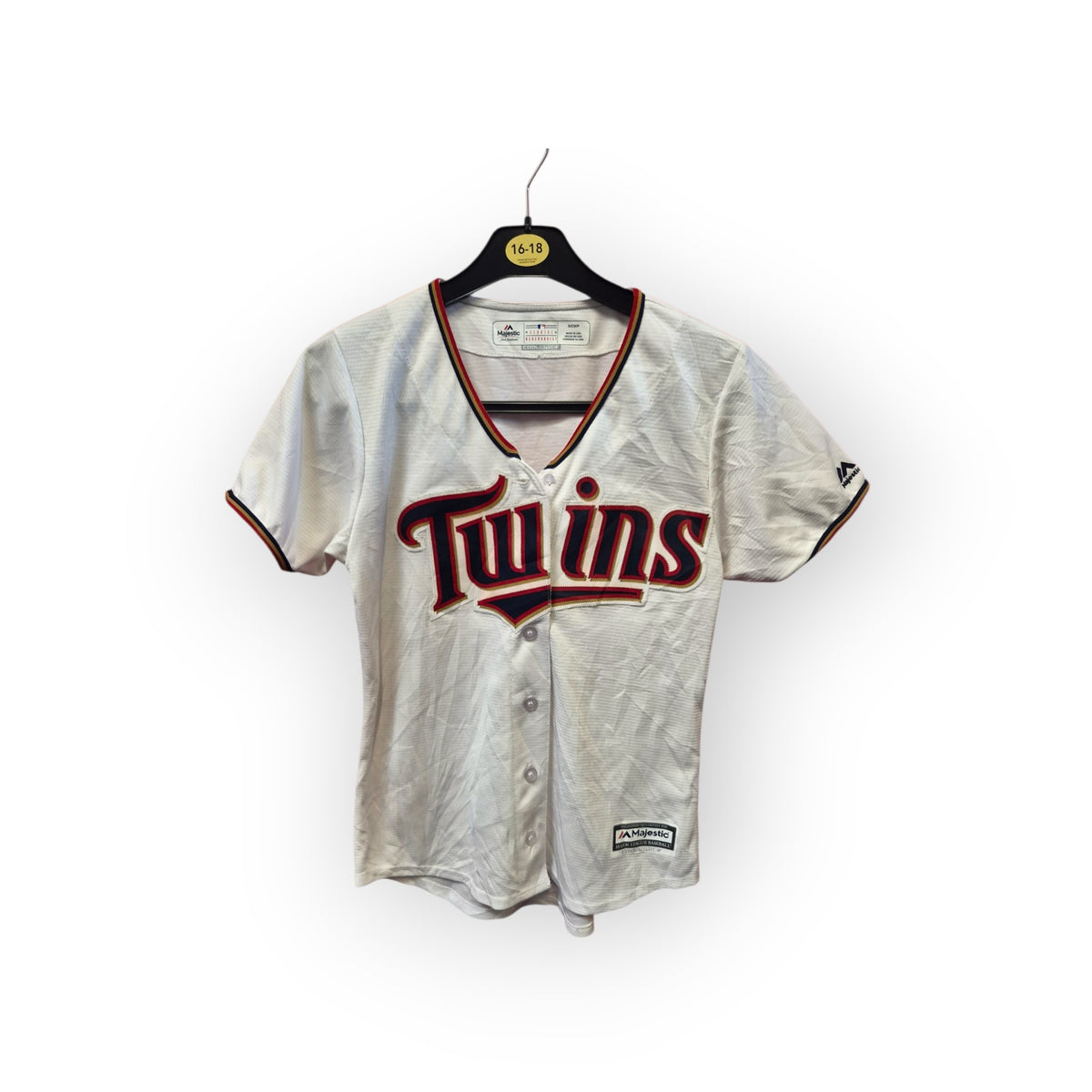 Women's Majestic Minnesota Twins MLB Jersey, White, Size Small