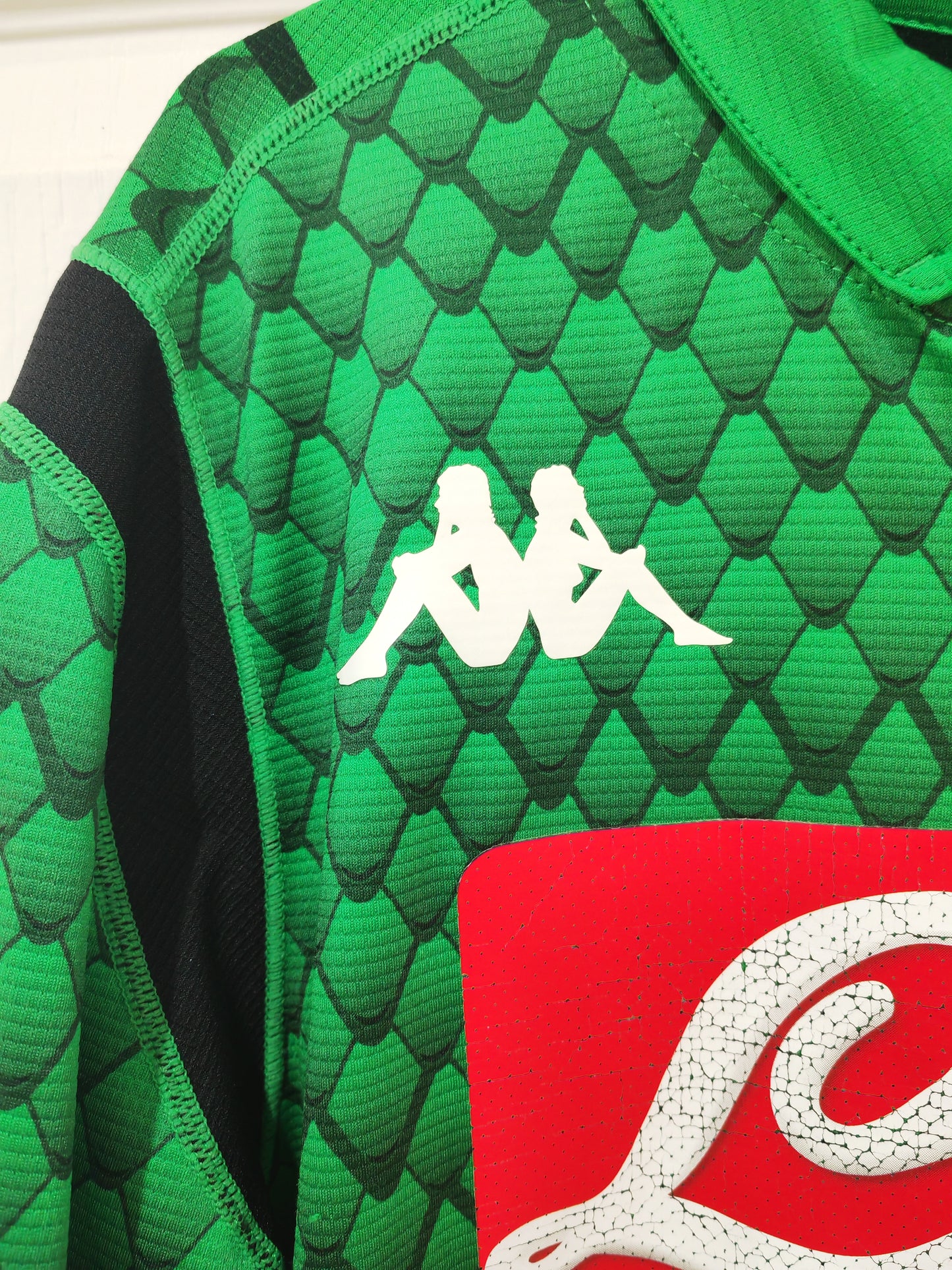 Kappa Napoli Short Sleeve Goalkeeper Shirt, Green, Size Large