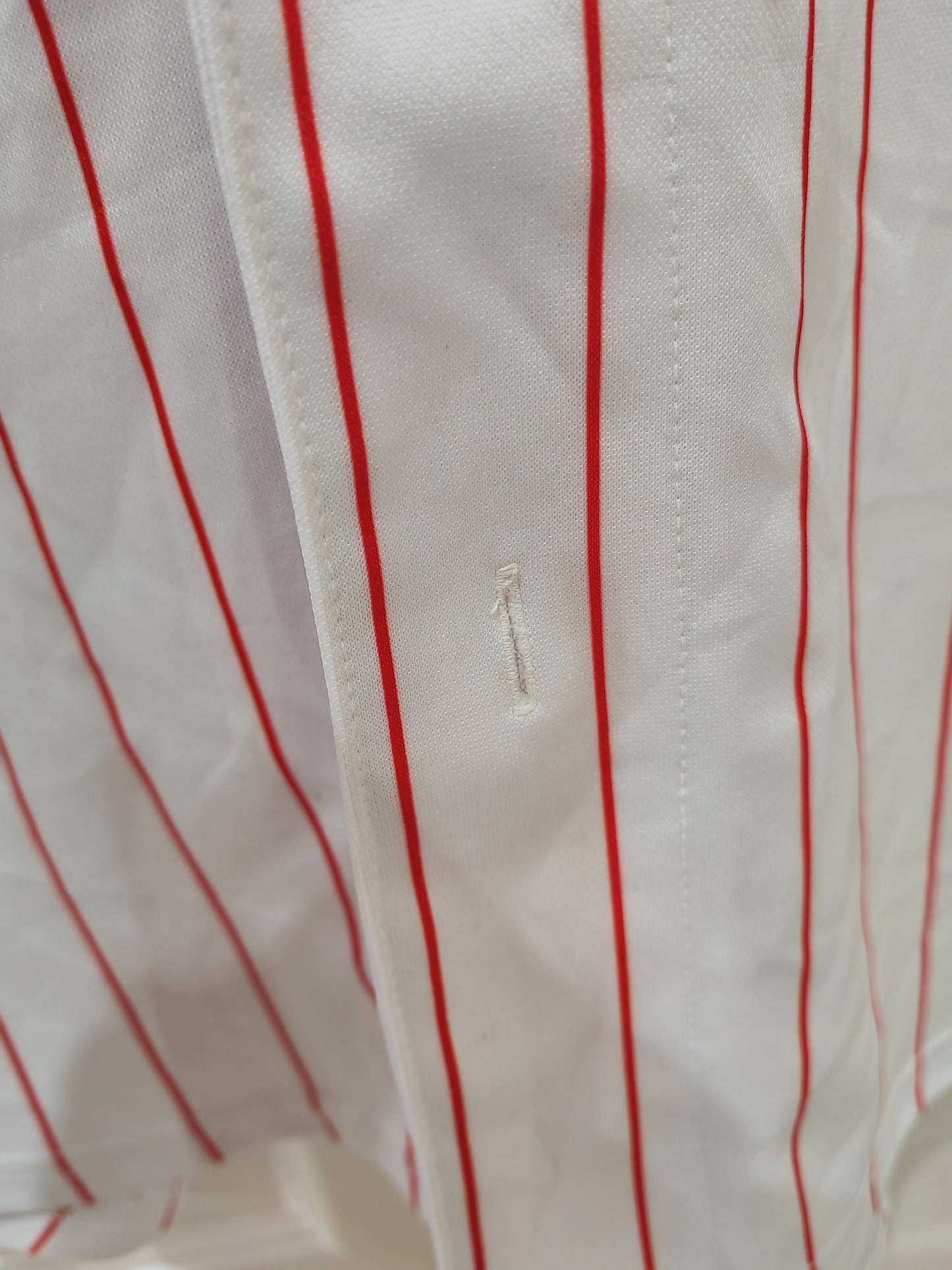 Majestic Philadelphia Phillies MLB Baseball Jersey, #11 Rollins, White, Size 54, XL/XXL