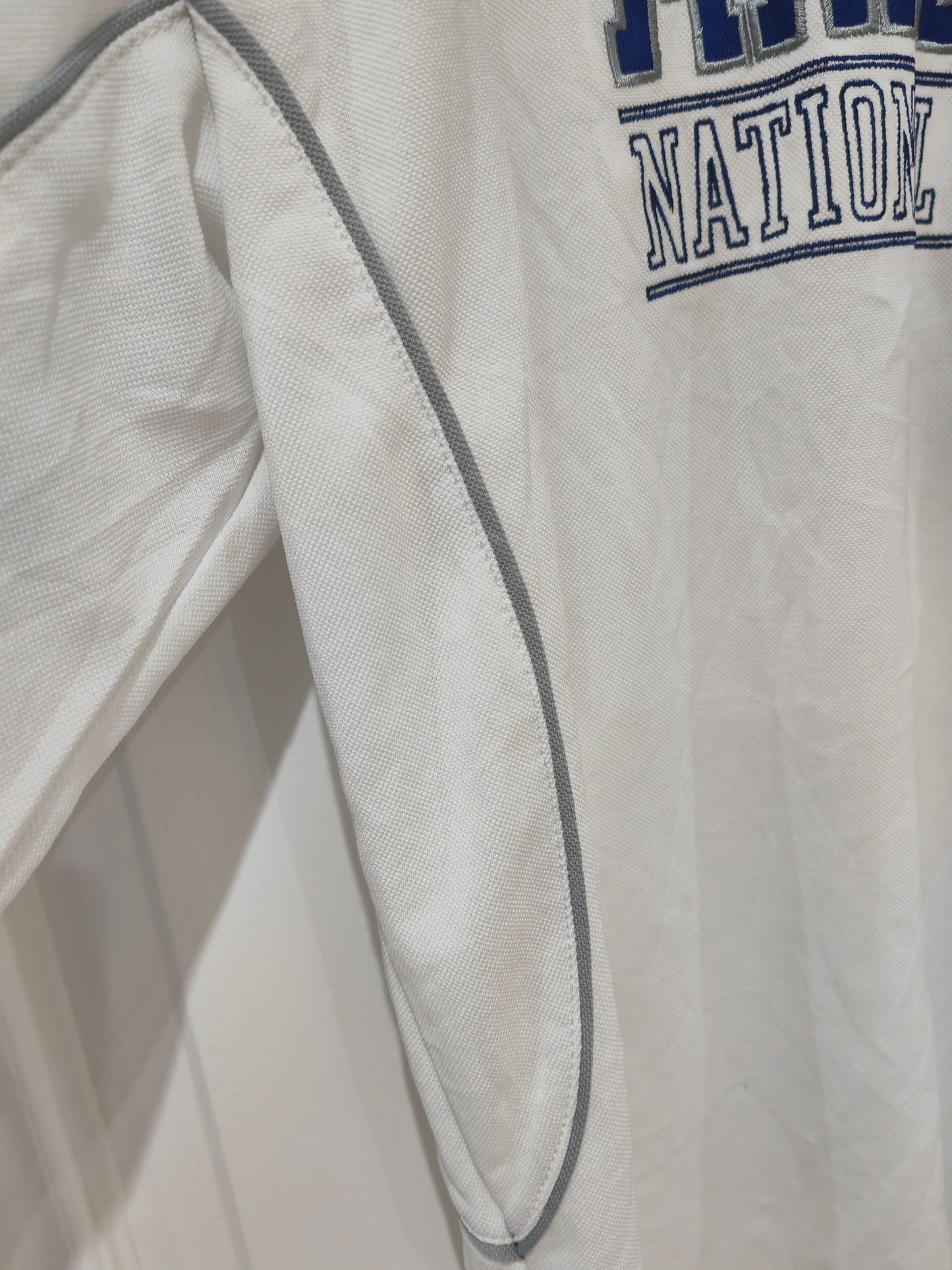 NHL Toronto Maple Leafs Long Sleeve Jersey Style T Shirt, White, Size Large