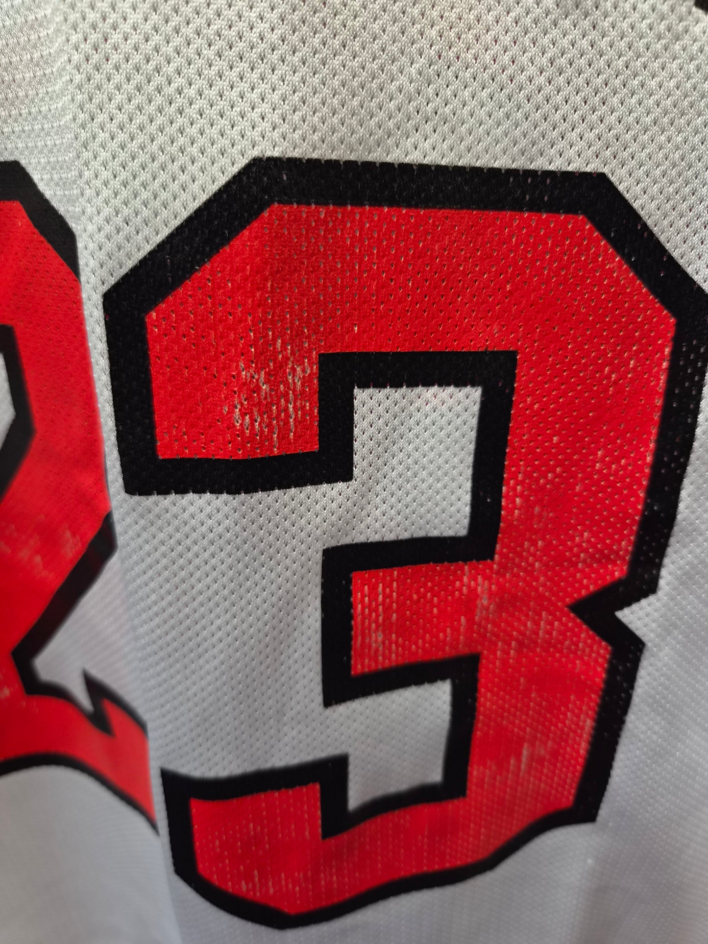 Champion Chicago Bulls NBA Jersey, #23 Jordan, White, Size 52 XL/XXL