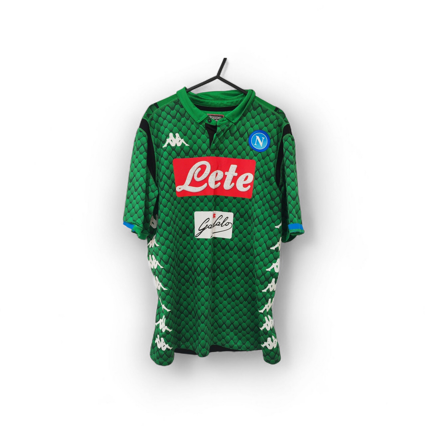 Kappa Napoli Short Sleeve Goalkeeper Shirt, Green, Size Large