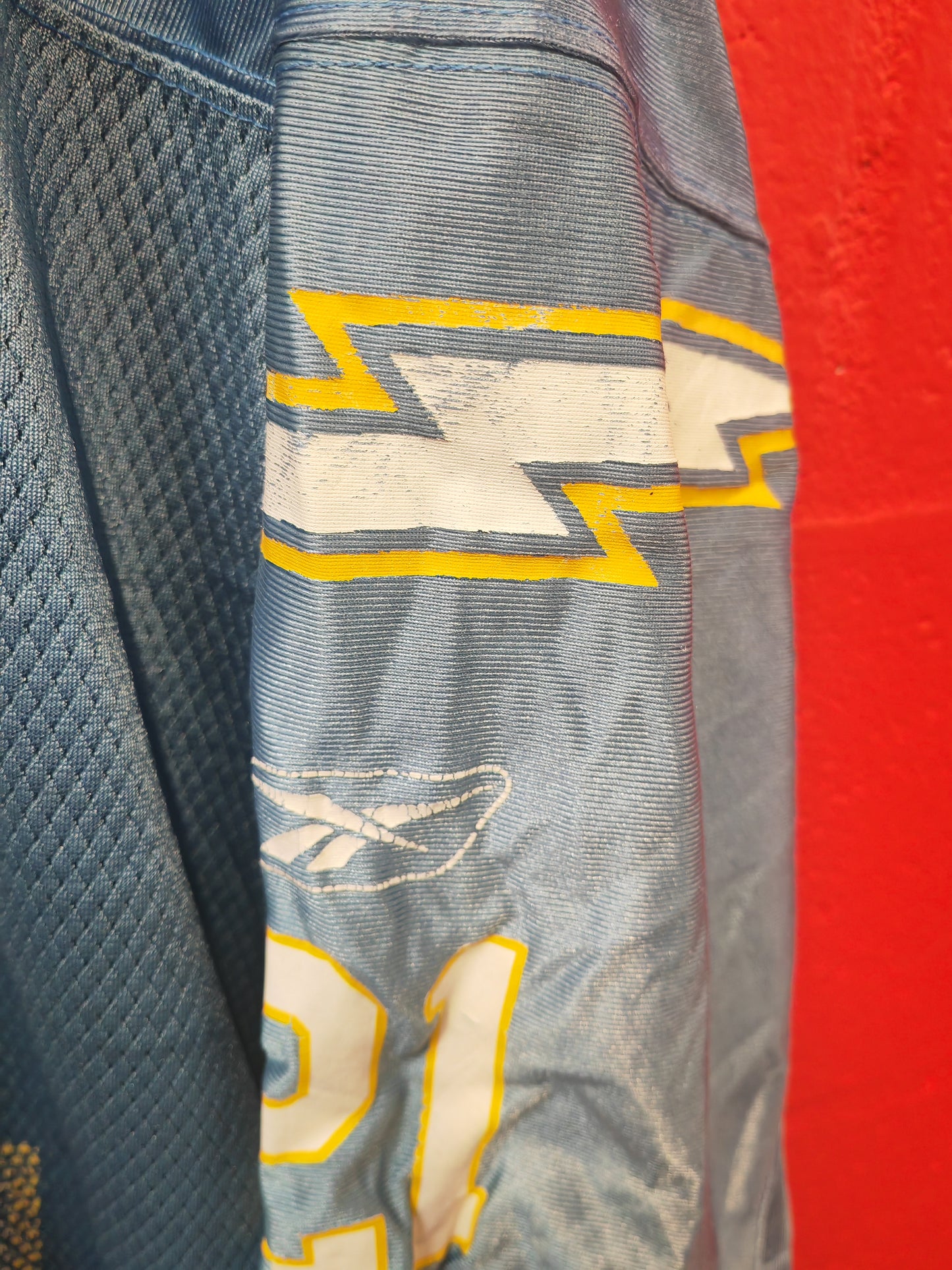 Reebok San Diego/LA Chargers NFL Jersey, #21 Tomlinson, Blue, Size XXL