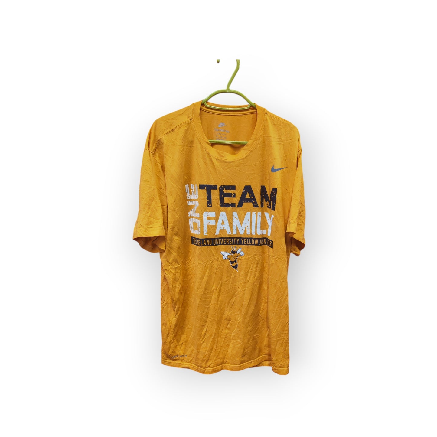 Nike Dri-fit Graceland University Yellow Jackets T Shirt, Yellow, Size XXL