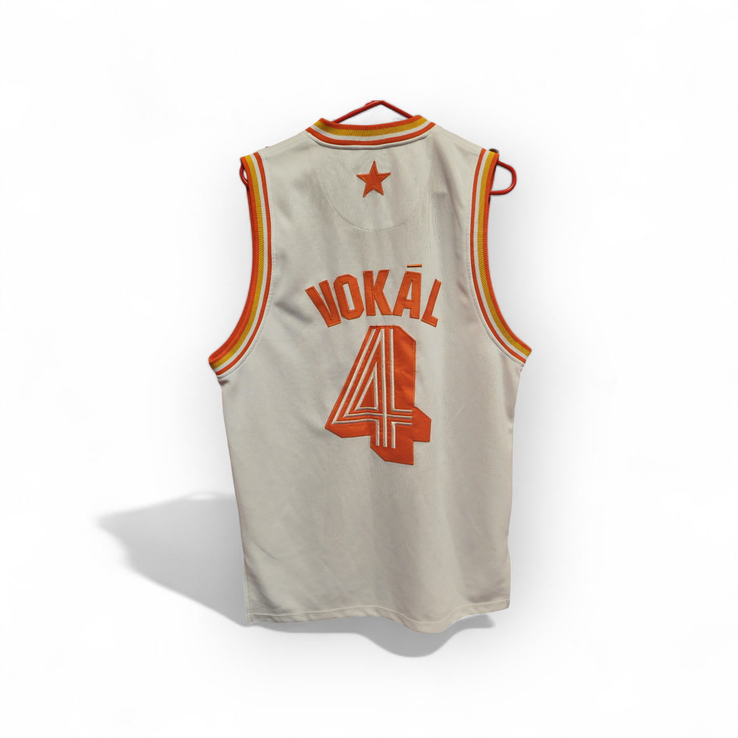 Vokal East Allstars Basketball Jersey Style Tank Top, White, Size Medium
