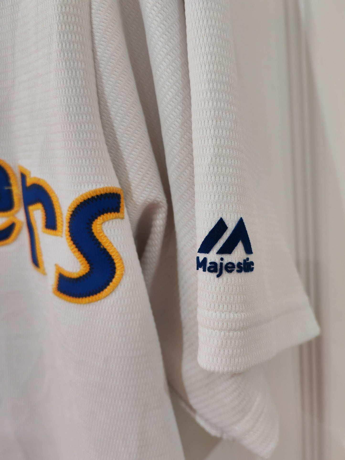 Majestic Seattle Mariners MLB Jersey, #24 Griffey, White, Size Small