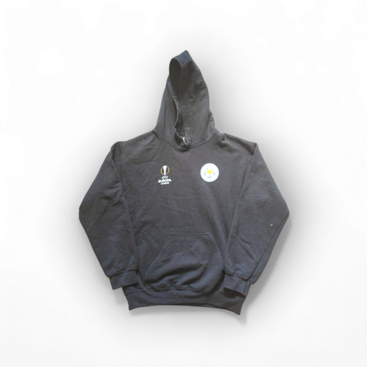 Youth UEFA Europa League Leicester City Pullover Hoodie, Black, Size YL