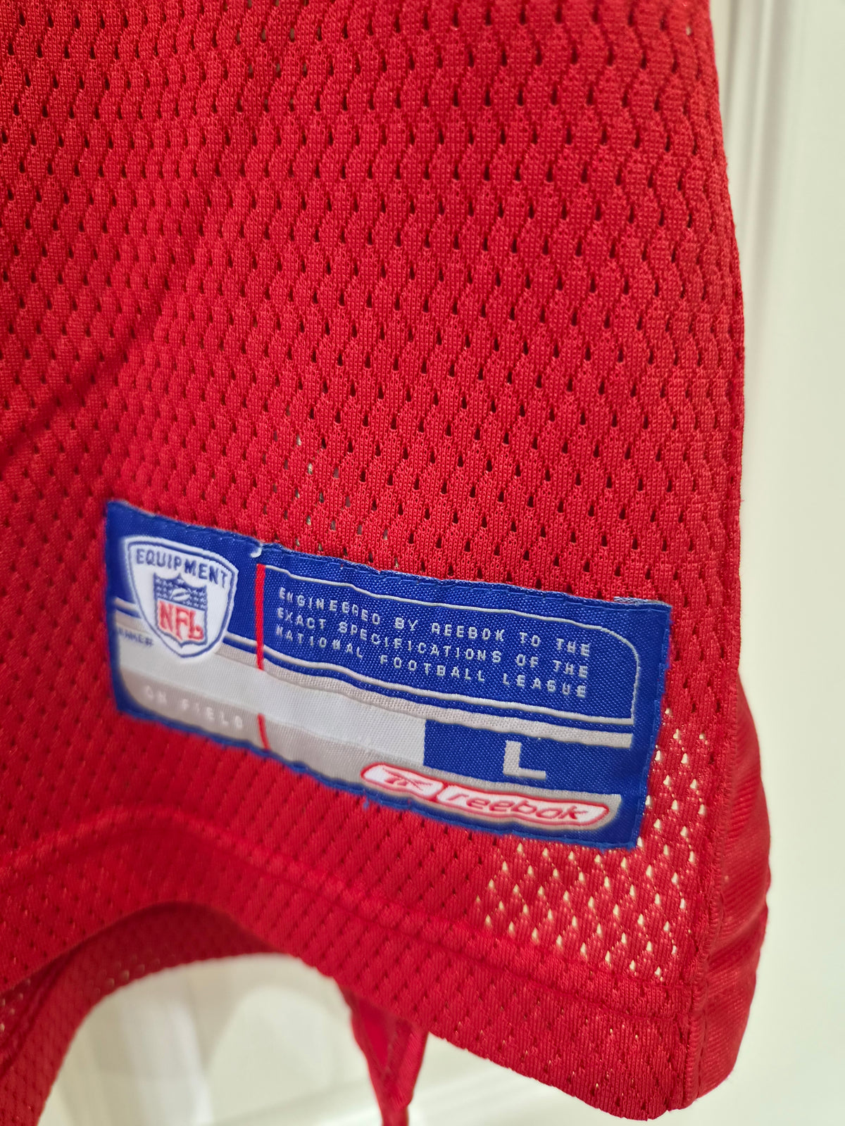Reebok Tampa Bay Buccaneers NFL Jersey, #19 K.Johnson, Red, Size Large