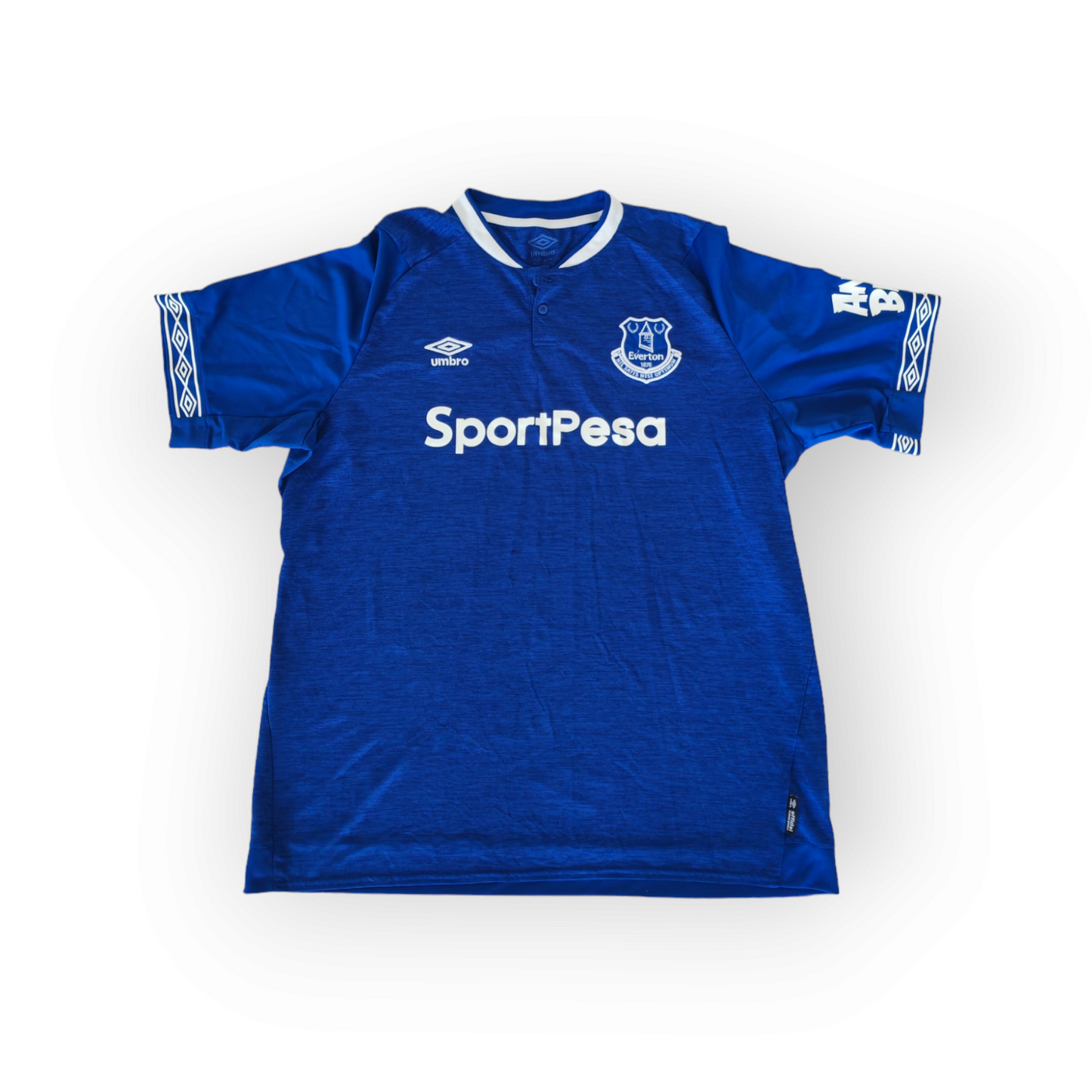 Umbro Everton 2018/19 Short Sleeve Home Shirt, Blue, Size XXL