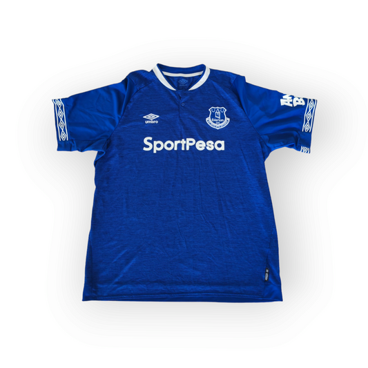 Umbro Everton 2018/19 Short Sleeve Home Shirt, Blue, Size XXL