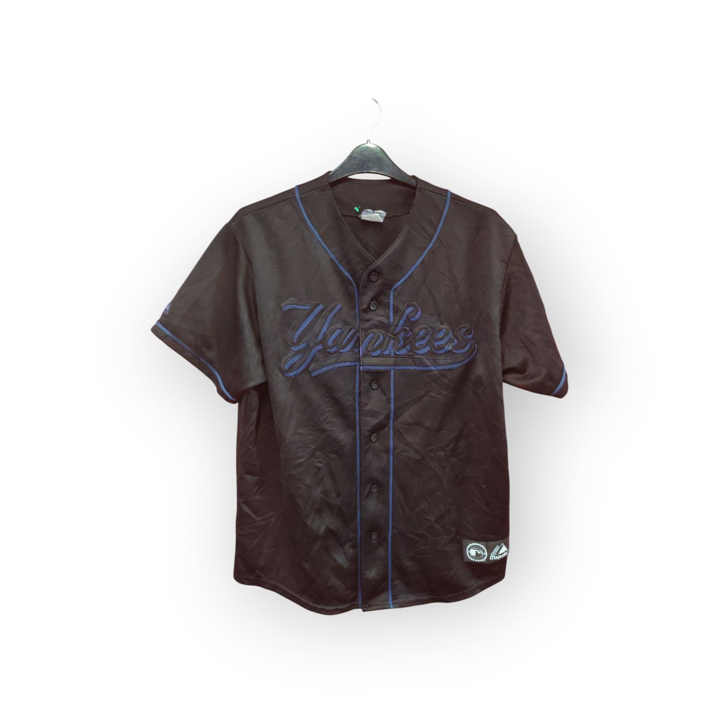 Majestic New York Yankees MLB Baseball Jersey, Black, Size XL